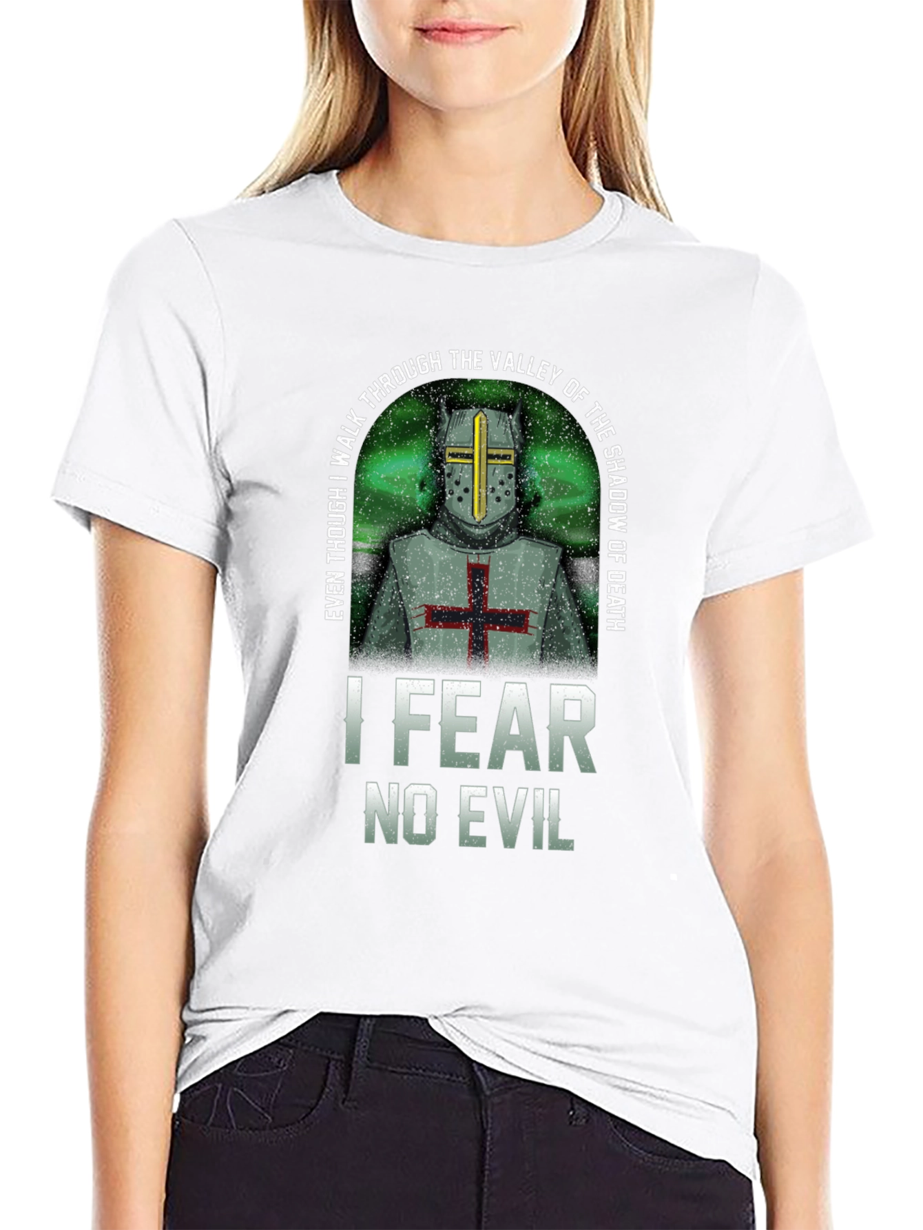 I Fear No Evil Templar Knight T-Shirt