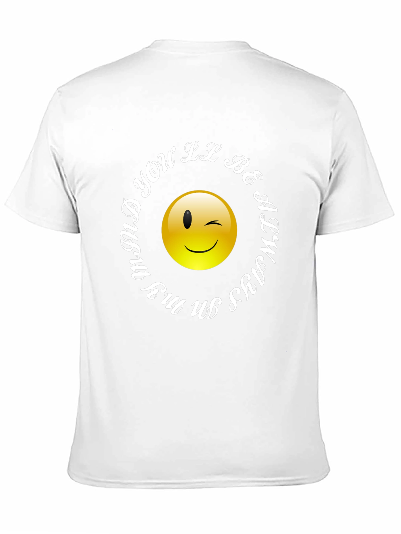 Winking Smiley Face T-Shirt - Always in My Mind