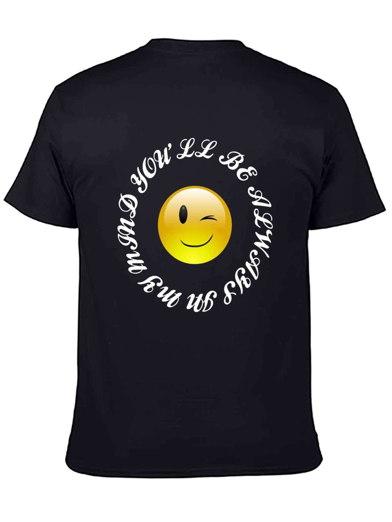 Winking Smiley Face T-Shirt - Always in My Mind