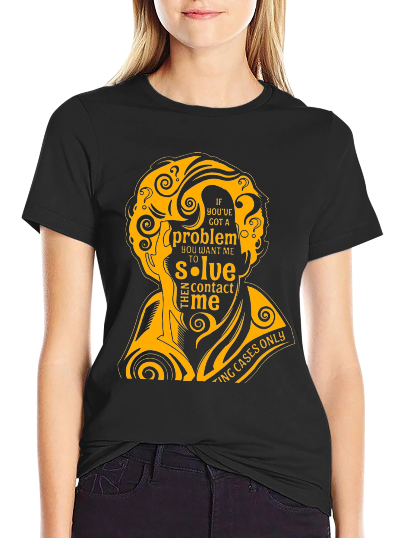 Detective Problem Solver T-Shirt - Black