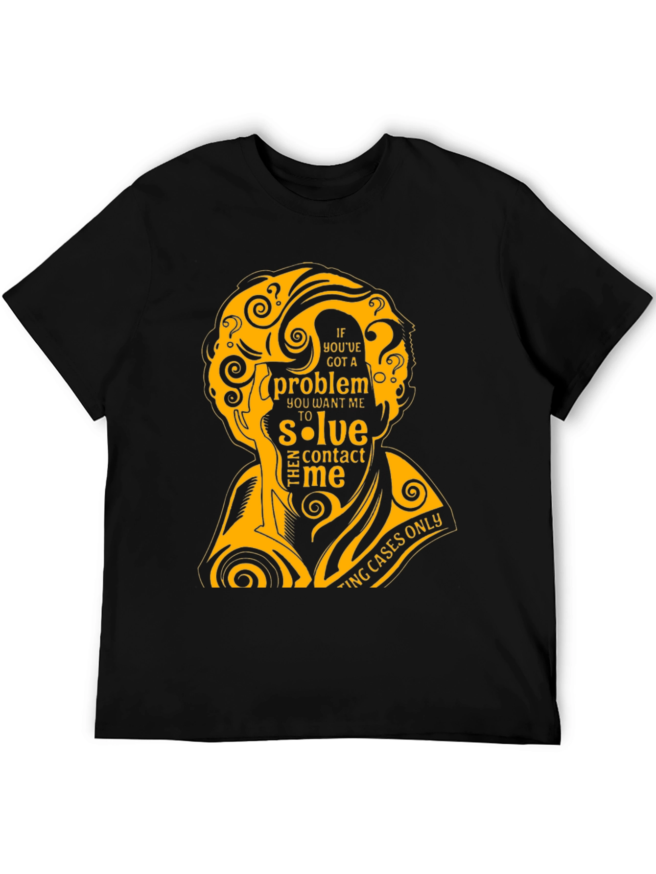 Detective Problem Solver T-Shirt - Black