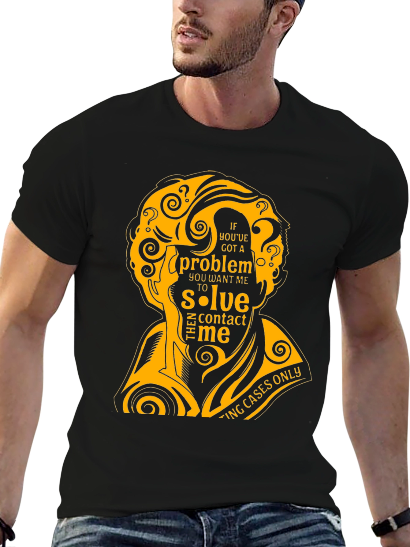 Detective Problem Solver T-Shirt - Black