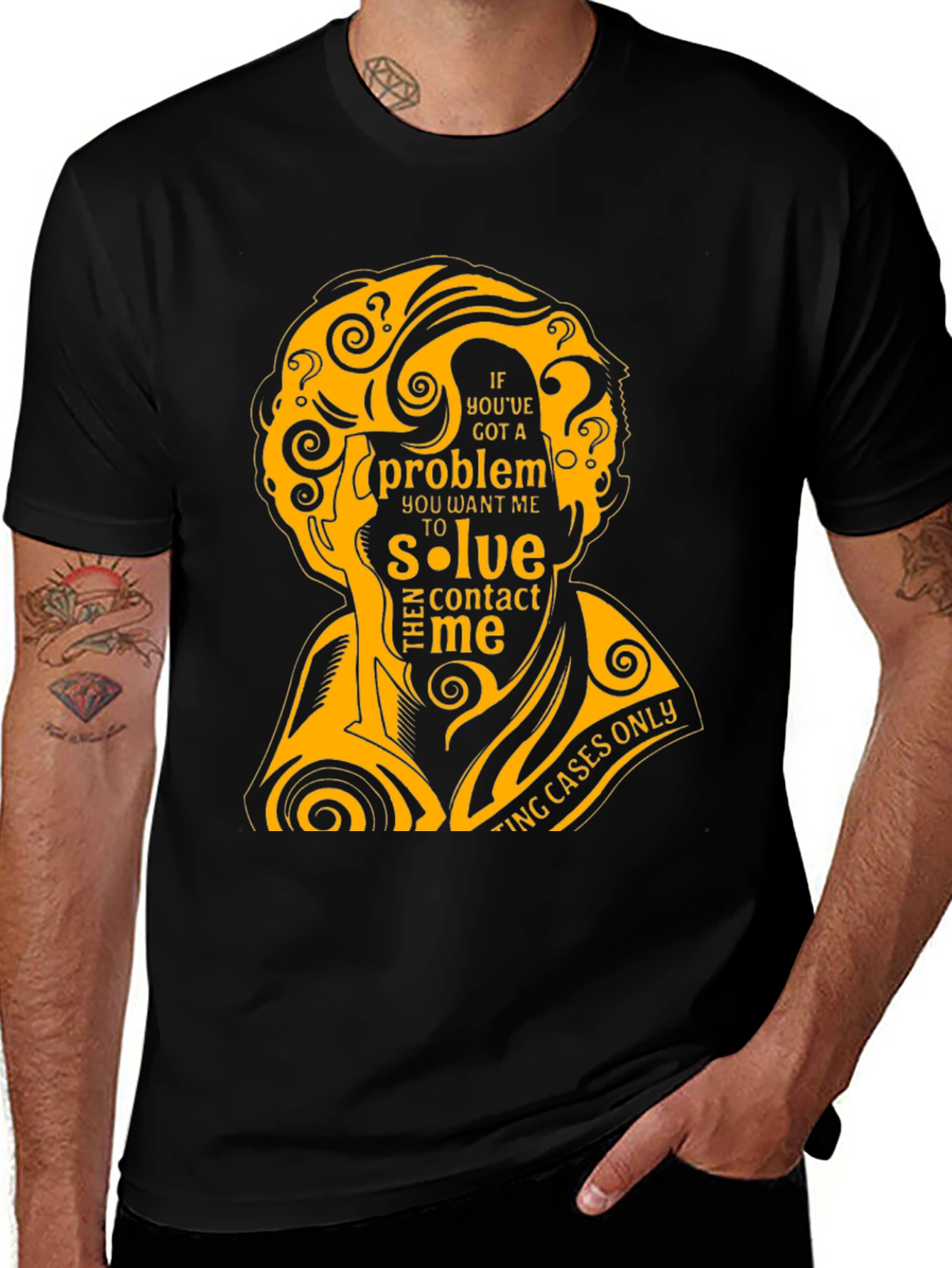 Detective Problem Solver T-Shirt - Black