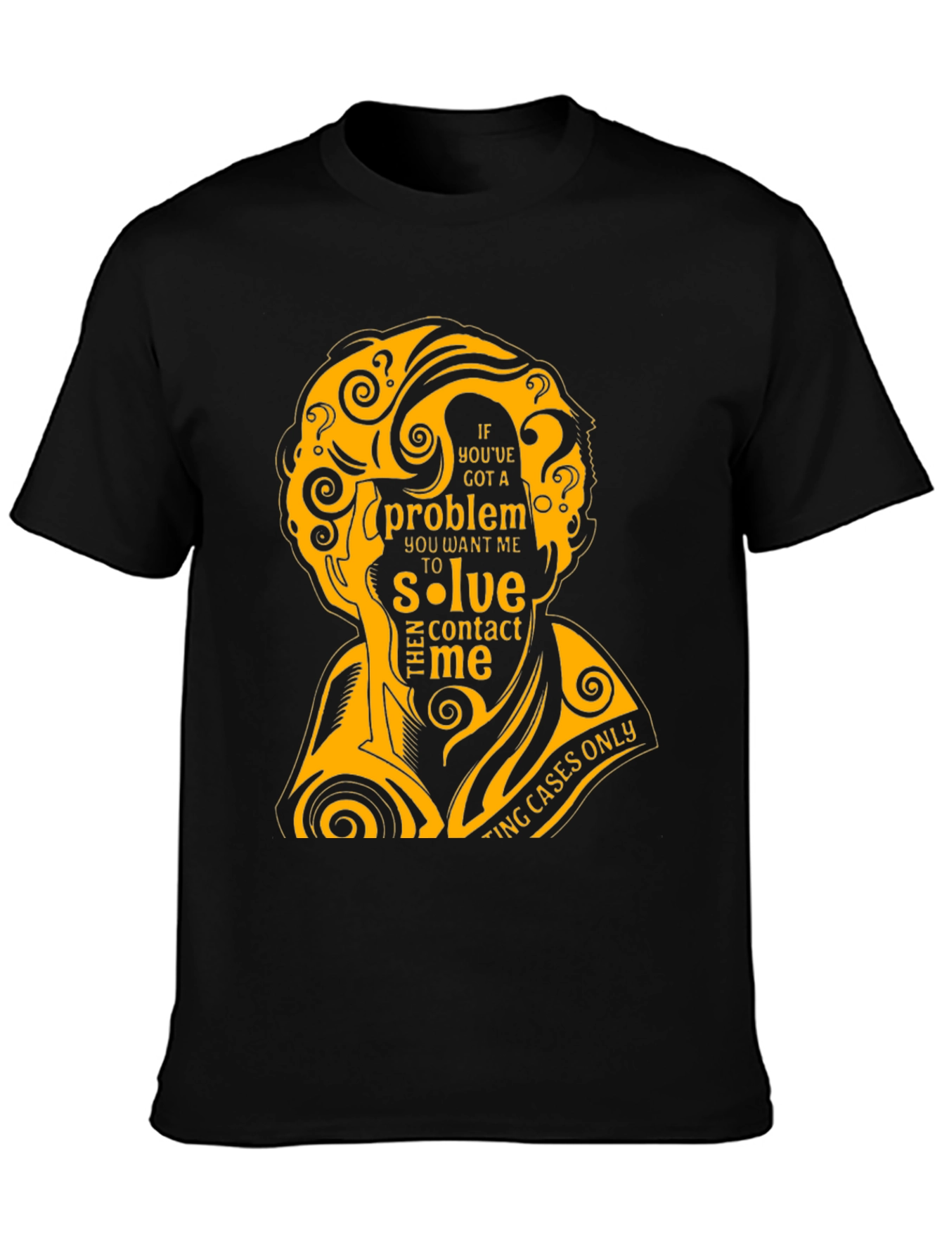 Detective Problem Solver T-Shirt - Black