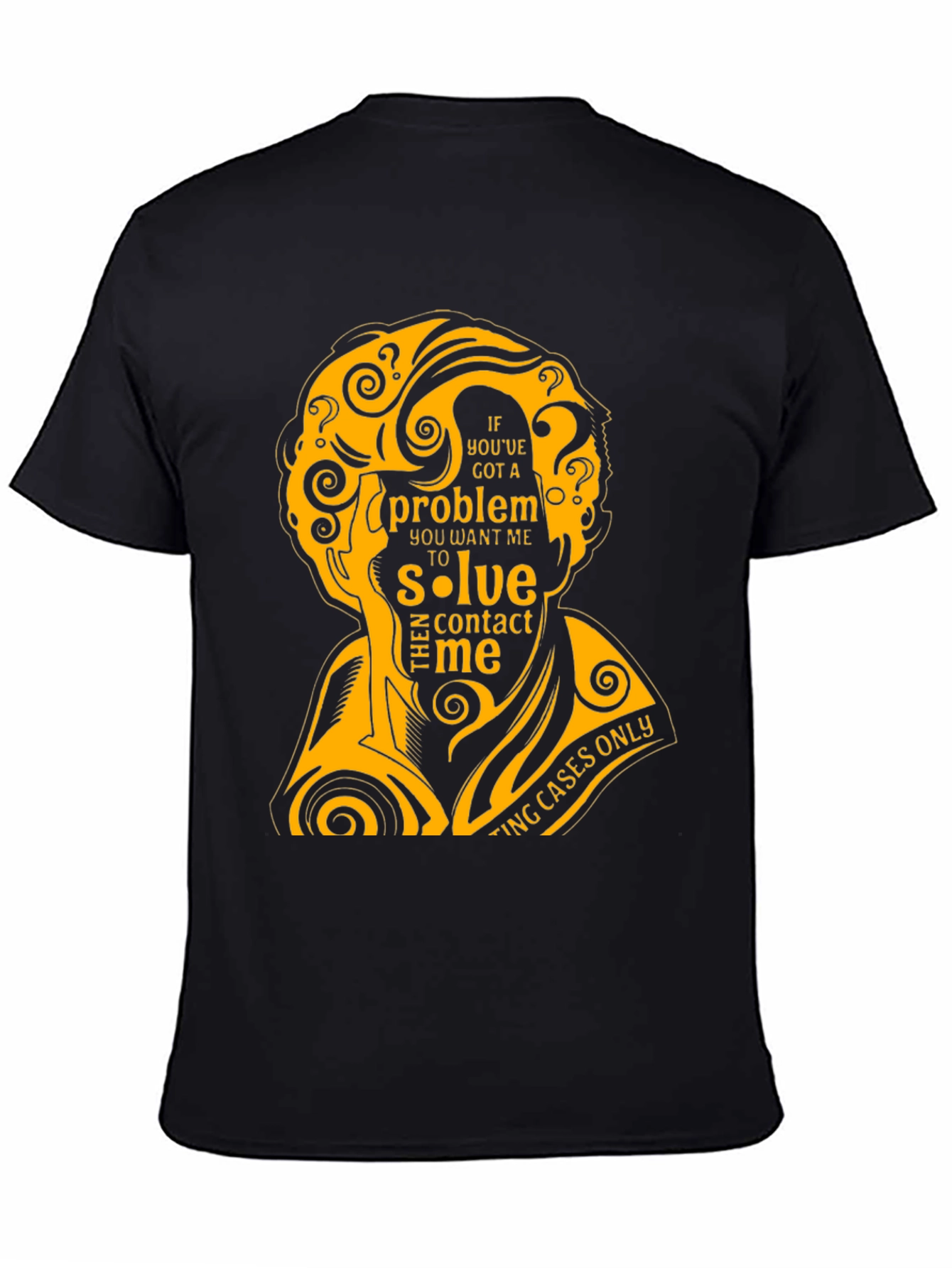 Detective Problem Solver T-Shirt - Black