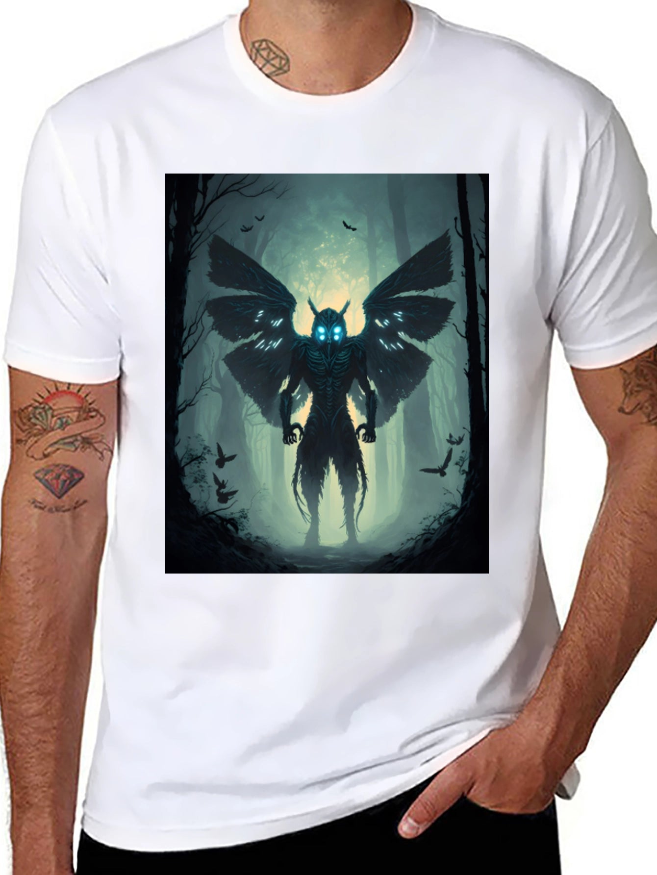 Mothman T-Shirt - Cryptid Graphic Tee
