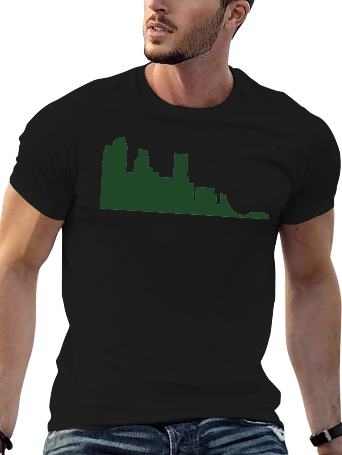 City Skyline Graphic T-Shirt - Modern Casual Tee
