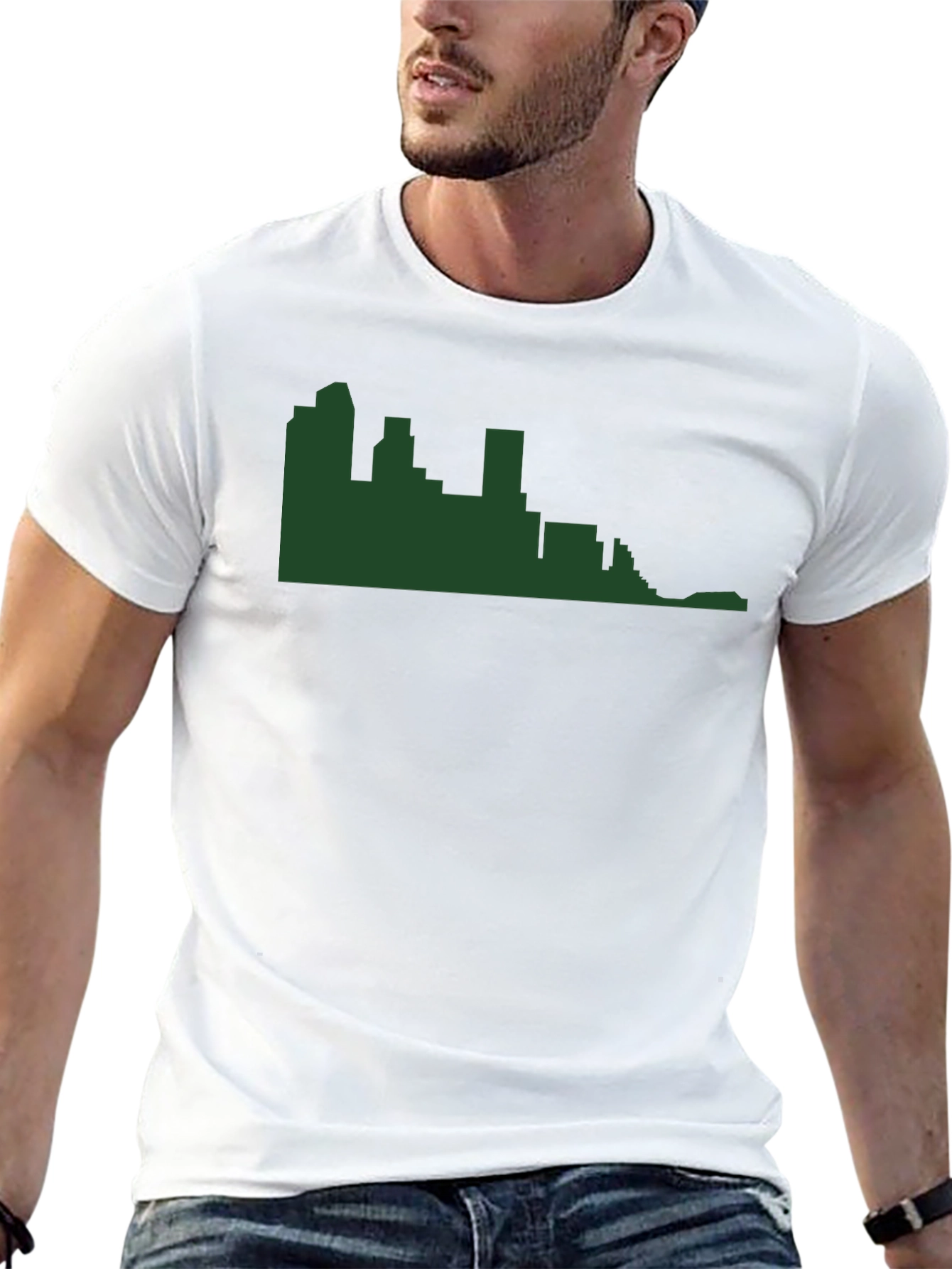 City Skyline Graphic T-Shirt - Modern Casual Tee