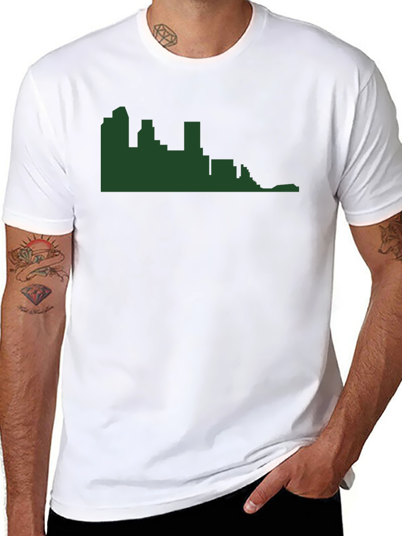 City Skyline Graphic T-Shirt - Modern Casual Tee