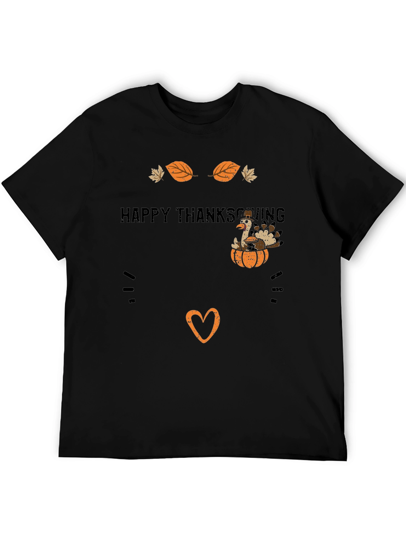 Happy Thanksgiving Turkey Graphic T-Shirt