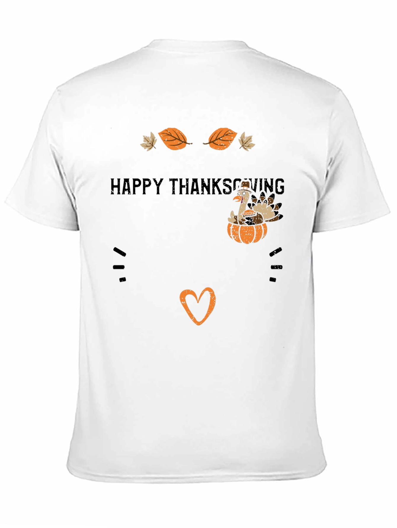 Happy Thanksgiving Turkey Graphic T-Shirt
