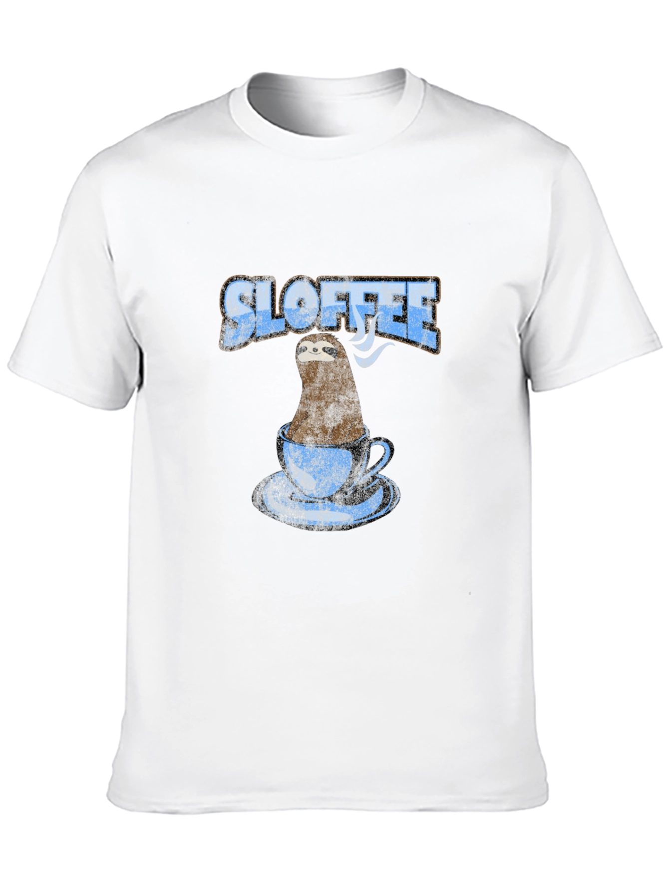 Sloffee T-Shirt - Sloth in Coffee Cup Design