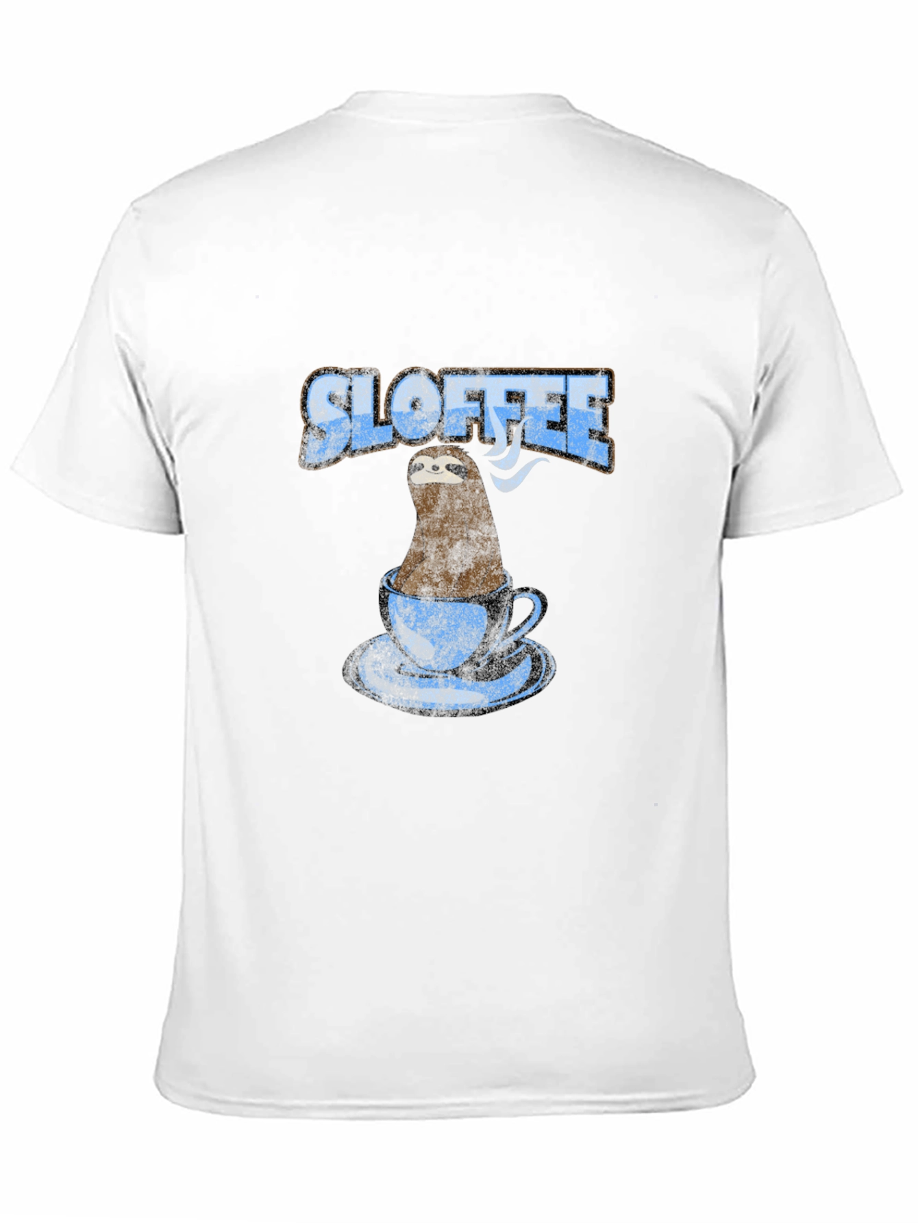 Sloffee T-Shirt - Sloth in Coffee Cup Design