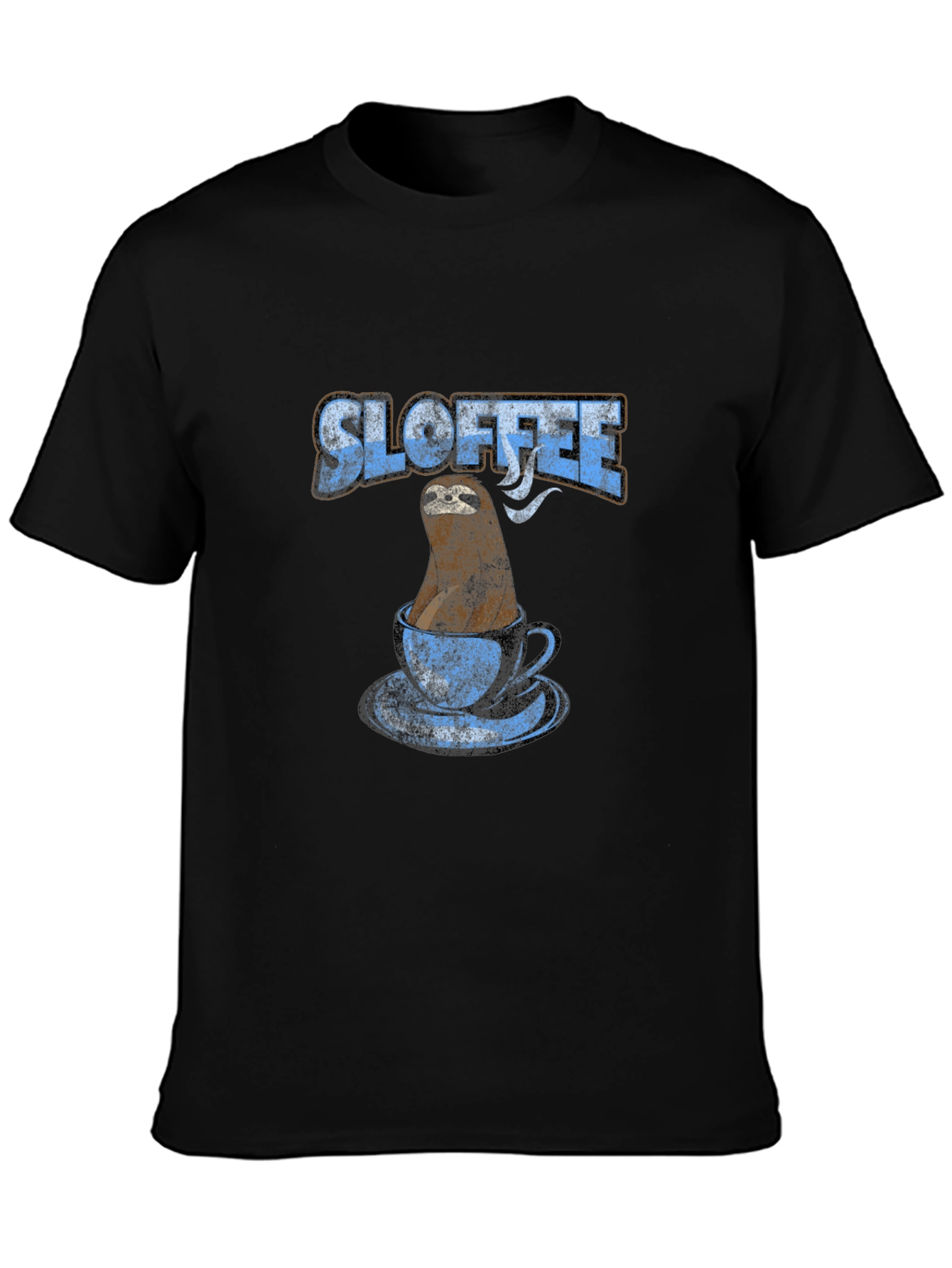 Sloffee T-Shirt - Sloth in Coffee Cup Design