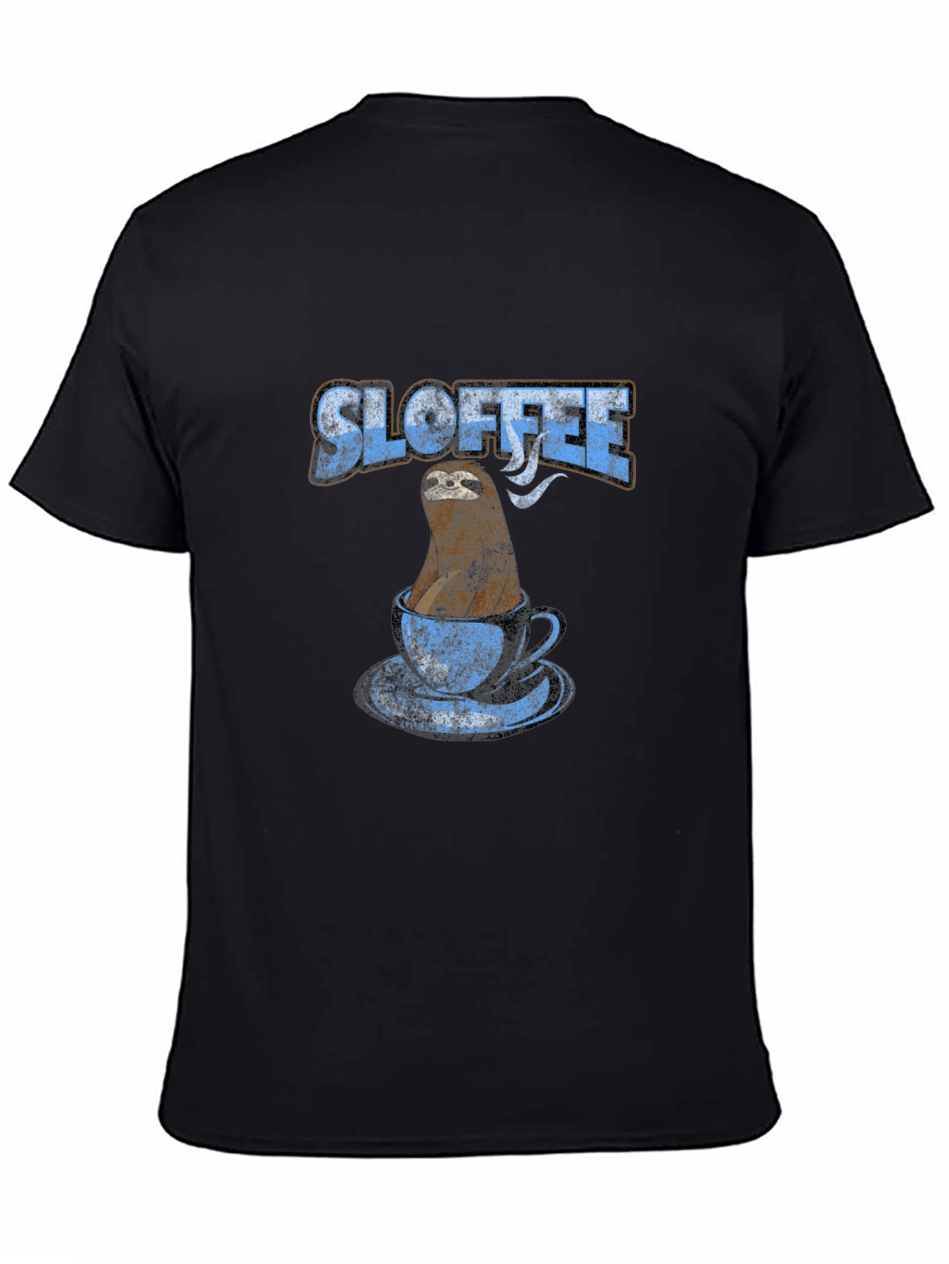 Sloffee T-Shirt - Sloth in Coffee Cup Design