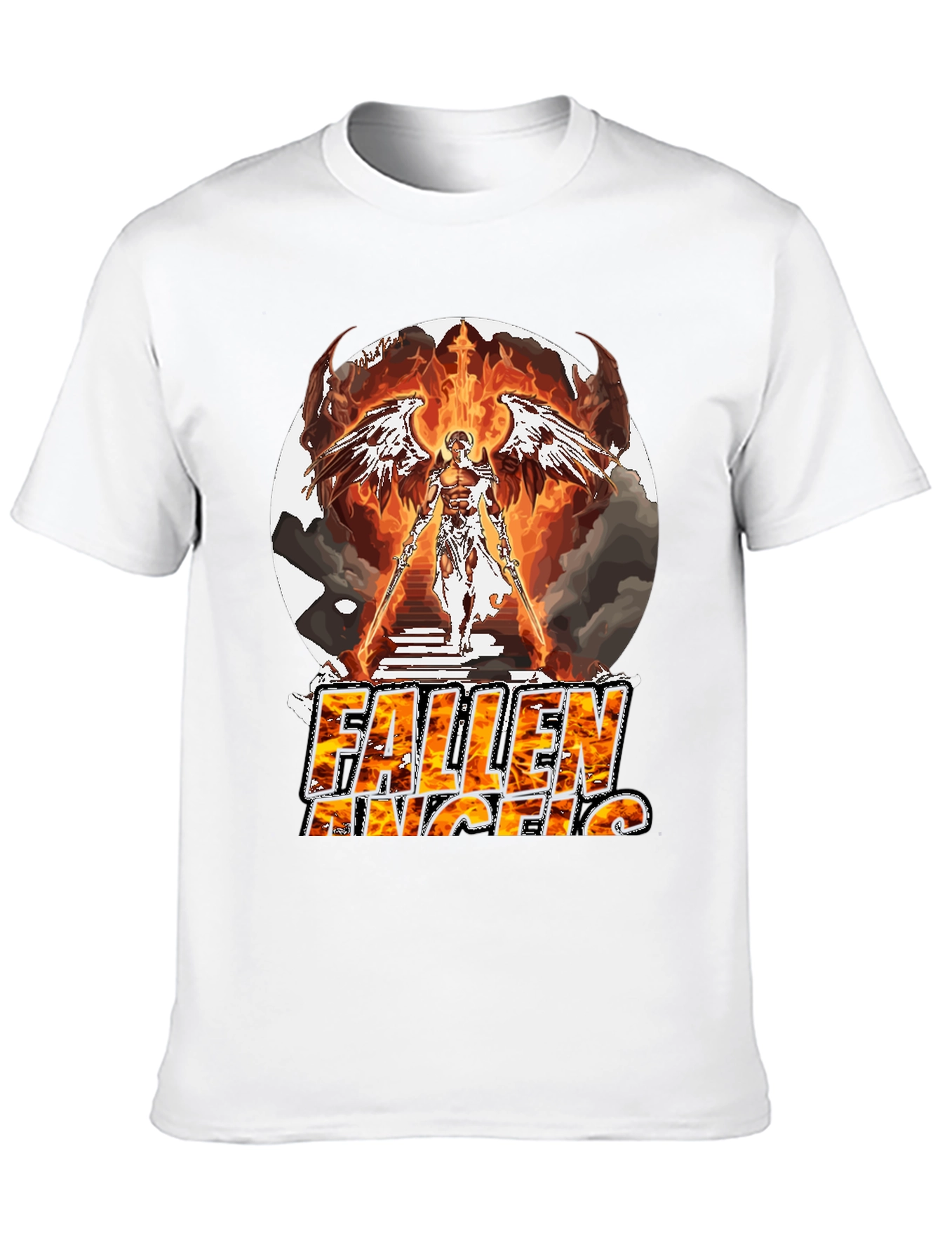 Fallen Angel Graphic T-Shirt - Bold & Unique Design