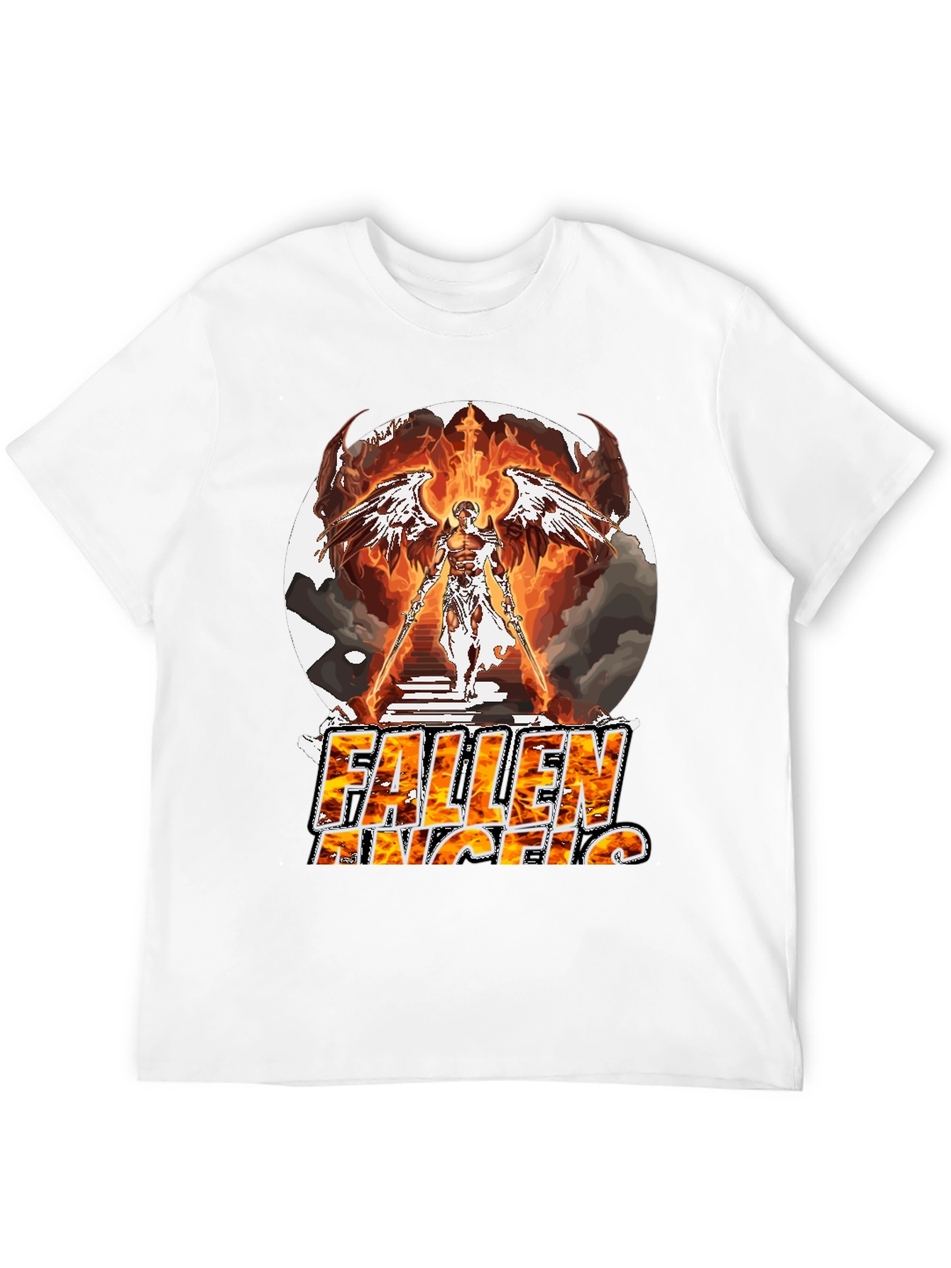Fallen Angel Graphic T-Shirt - Bold & Unique Design