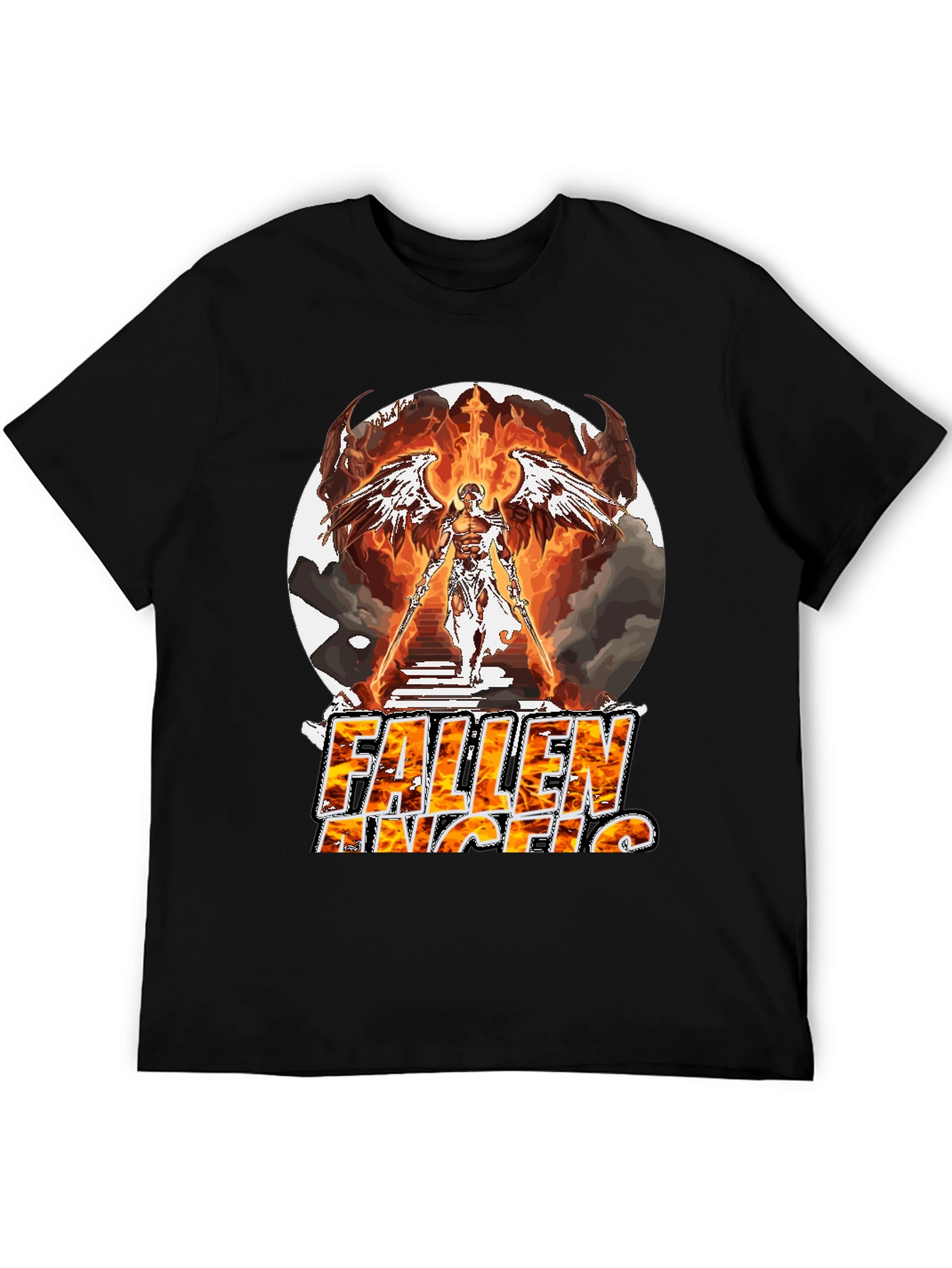 Fallen Angel Graphic T-Shirt - Bold & Unique Design