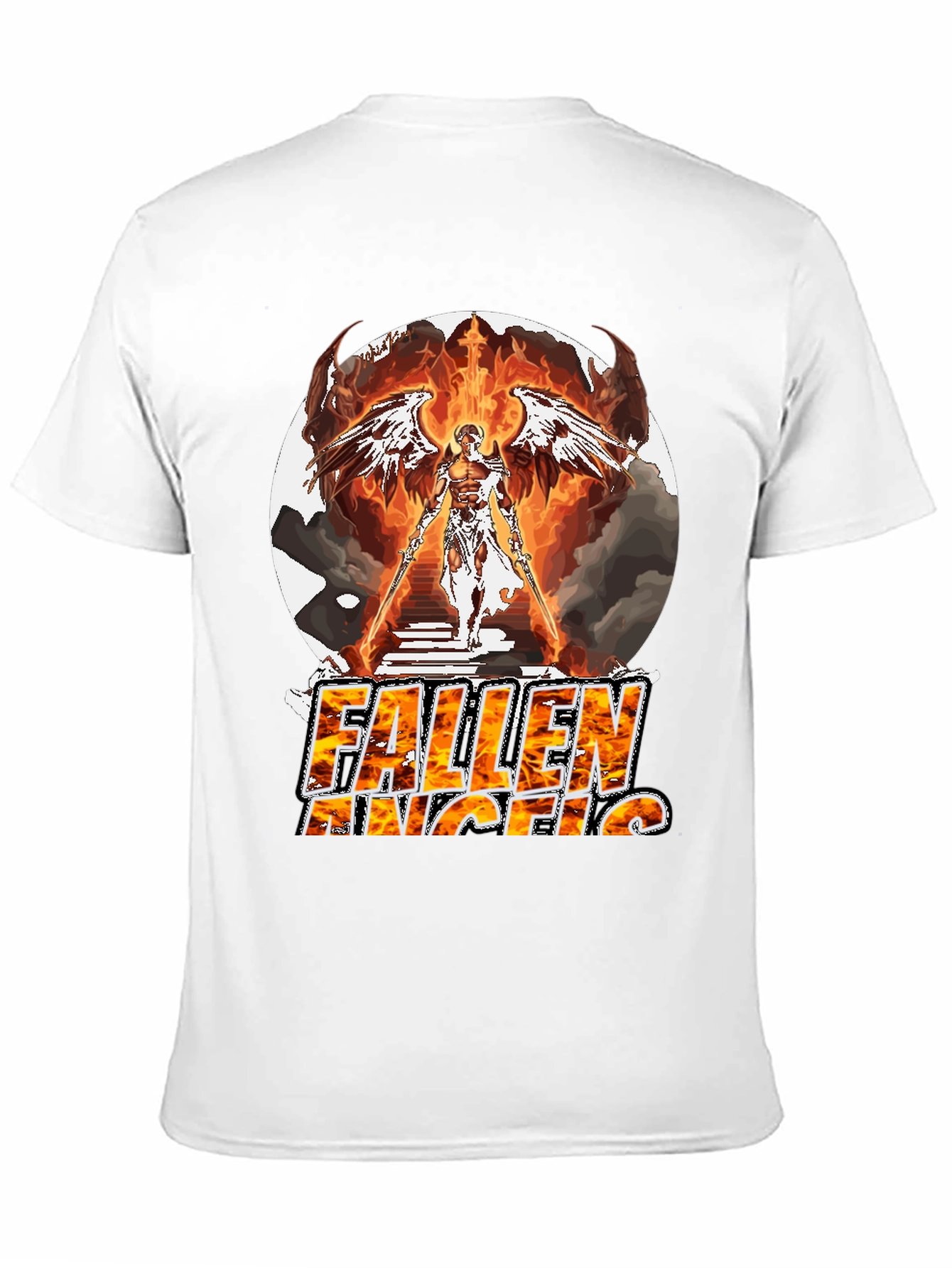 Fallen Angel Graphic T-Shirt - Bold & Unique Design