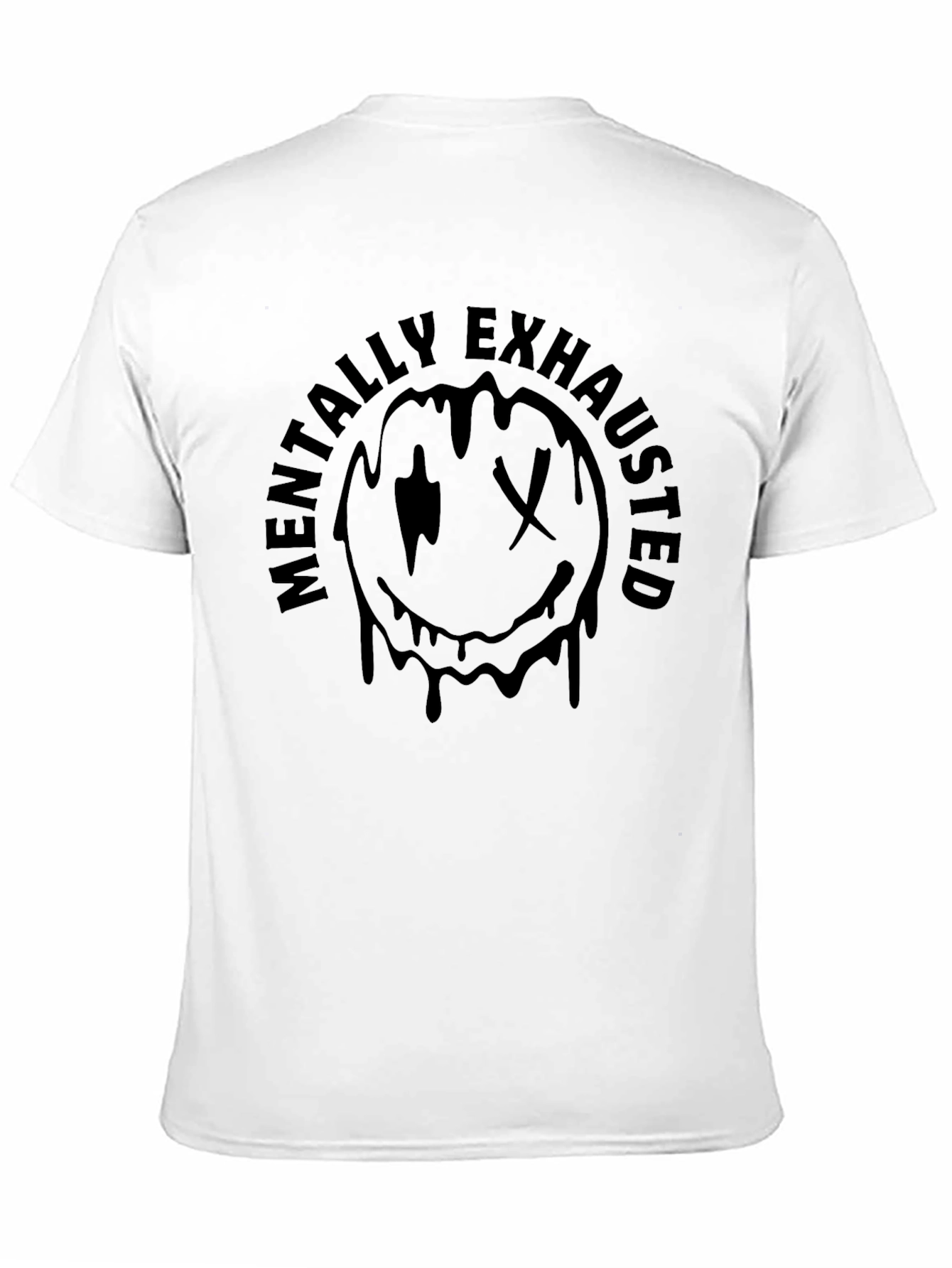 Mentally Exhausted Graphic Tee - Unisex Black T-Shirt