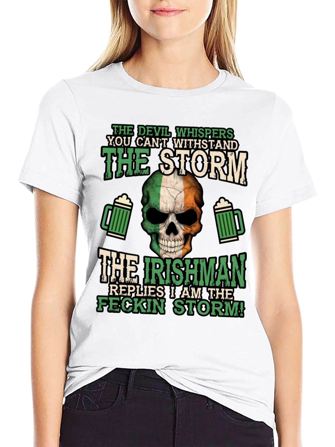 Irish Pride T-Shirt: Feckin Storm Design