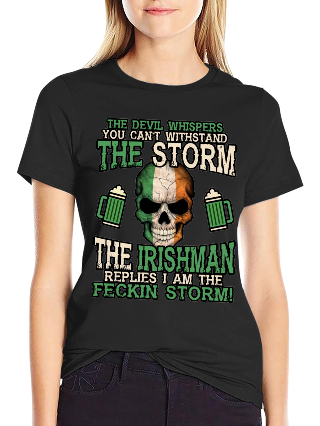 Irish Pride T-Shirt: Feckin Storm Design