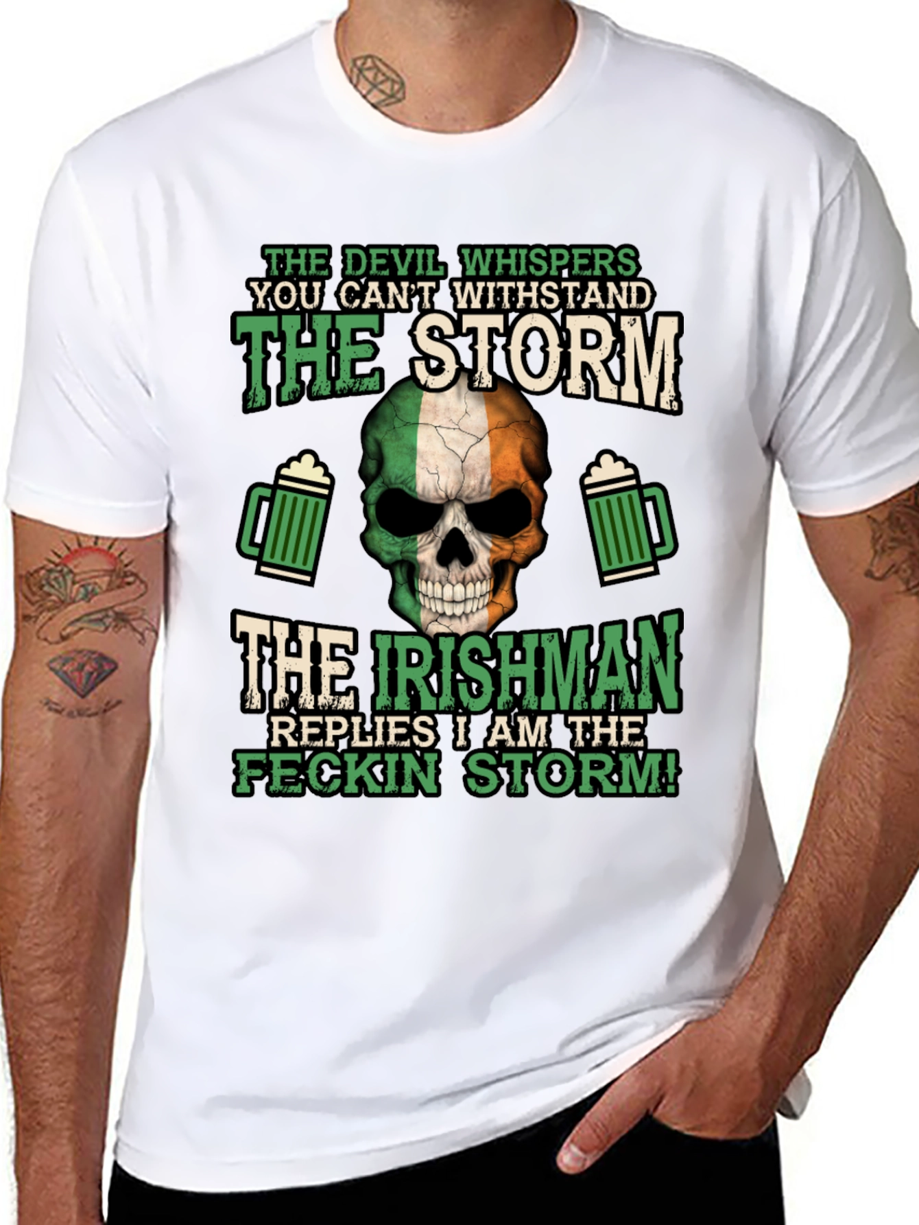 Irish Pride T-Shirt: Feckin Storm Design