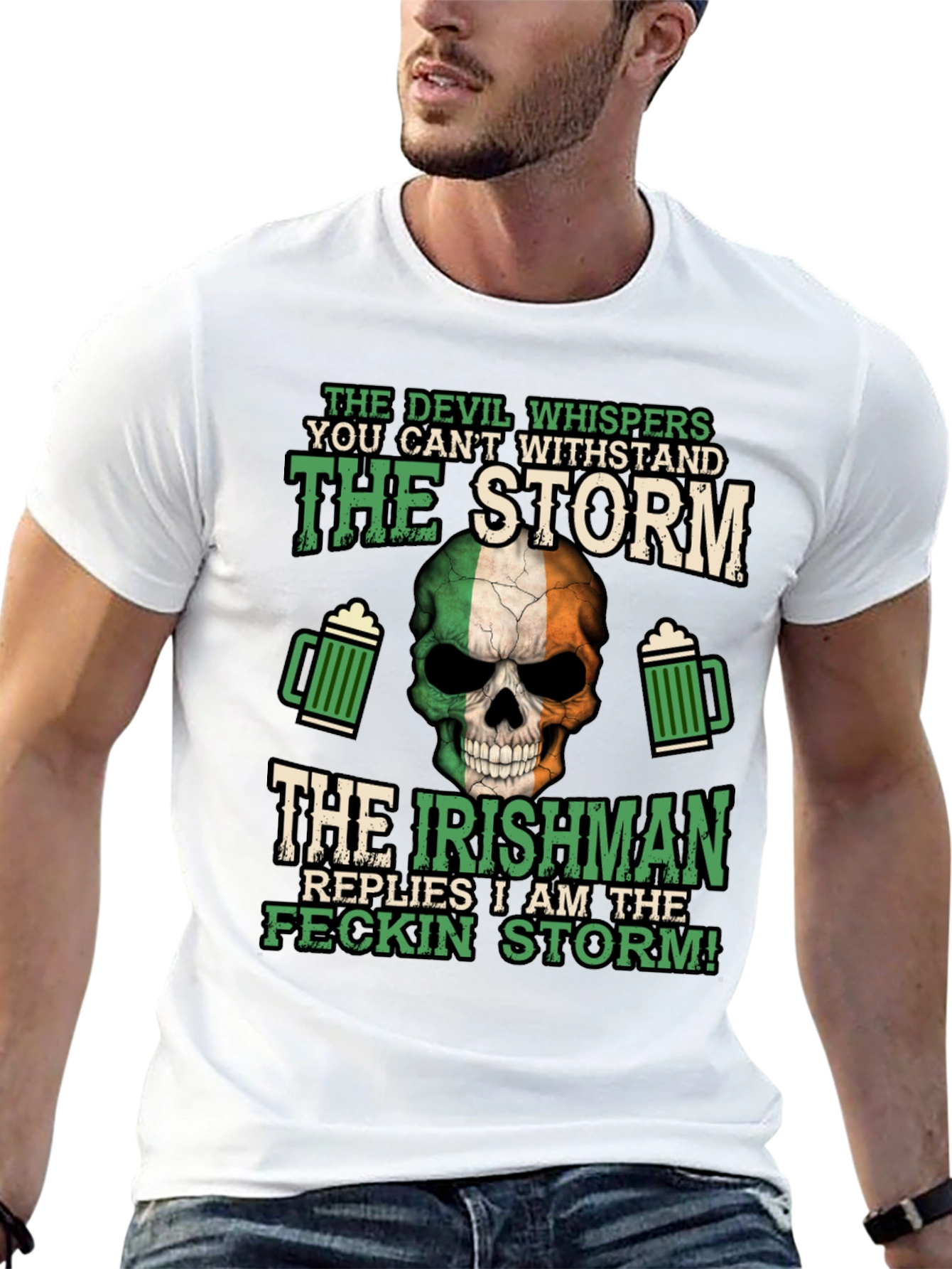 Irish Pride T-Shirt: Feckin Storm Design
