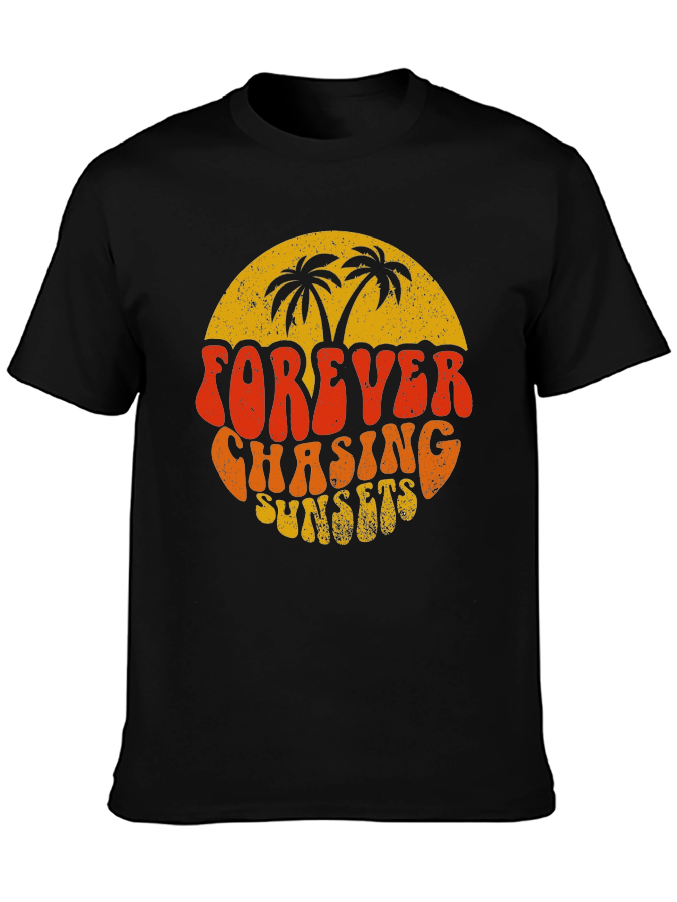Forever Chasing Sunsets Retro Graphic Tee