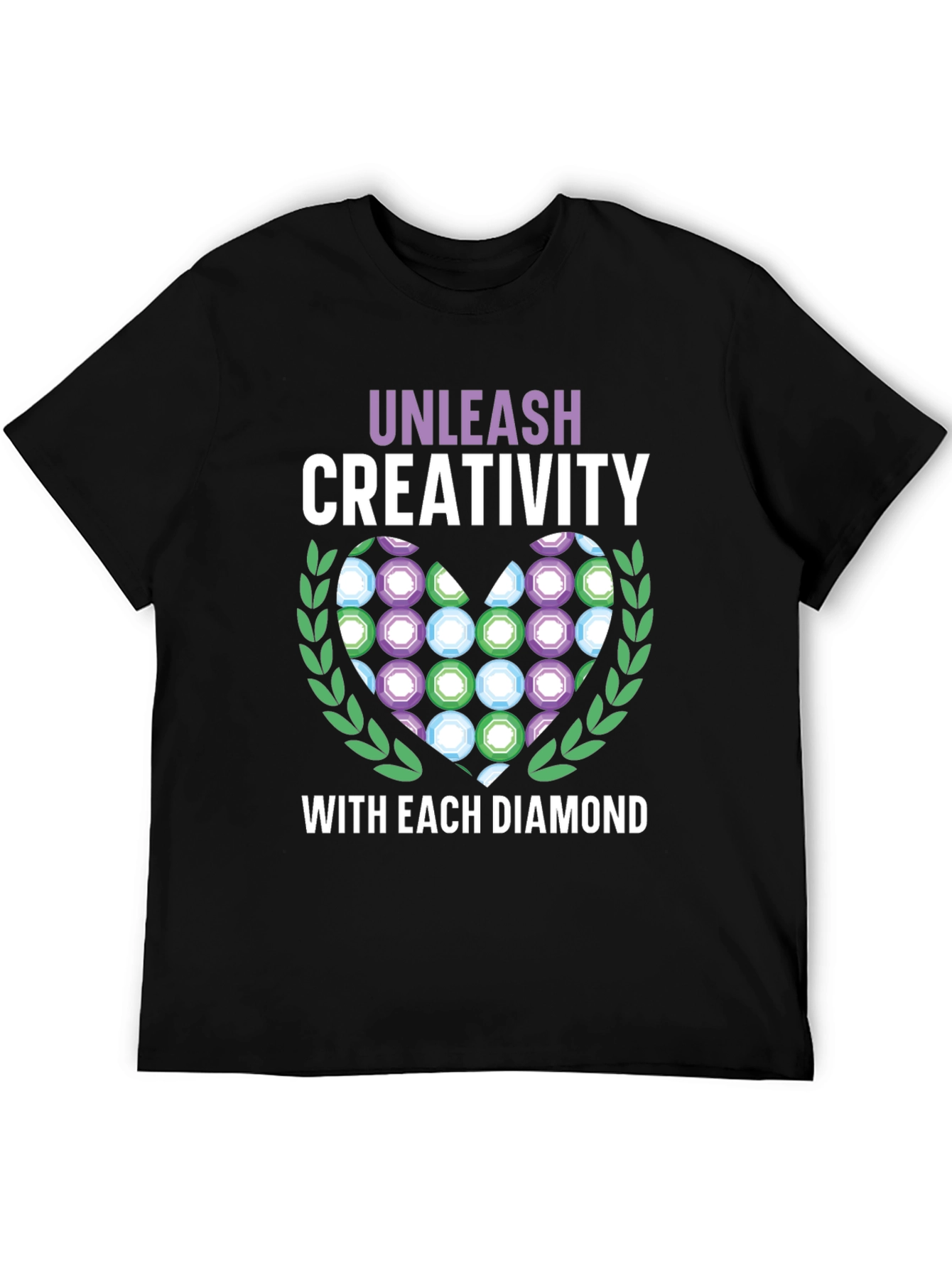 Unleash Creativity Diamond Heart T-Shirt