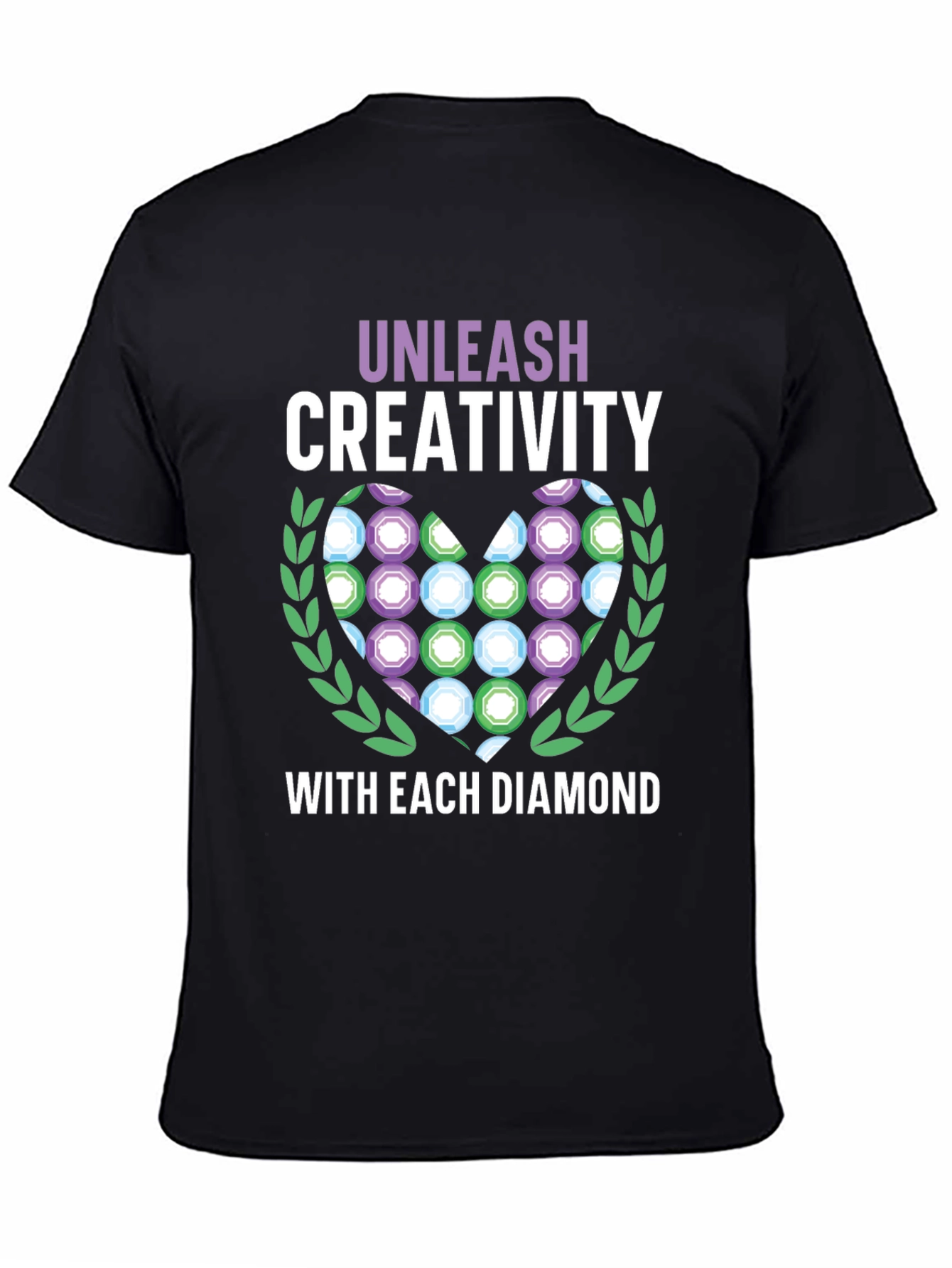 Unleash Creativity Diamond Heart T-Shirt