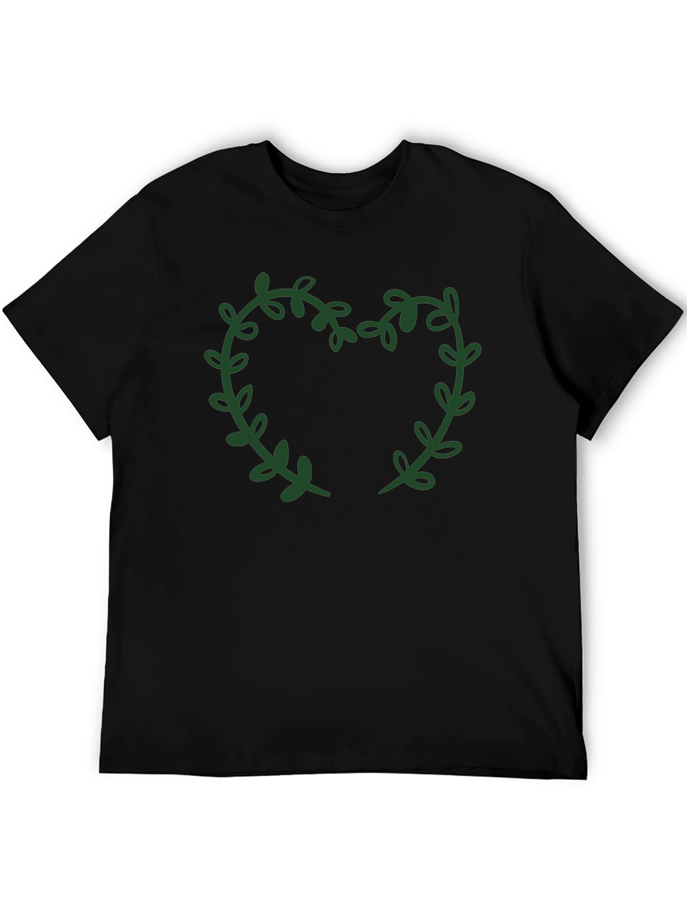 Leaf Heart Graphic Tee - Stylish Casual Wear
