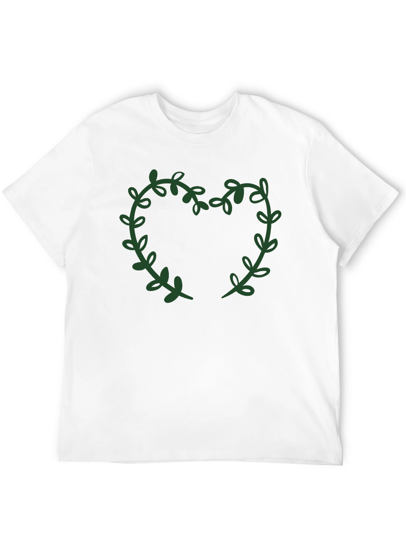 Leaf Heart Graphic Tee - Stylish Casual Wear
