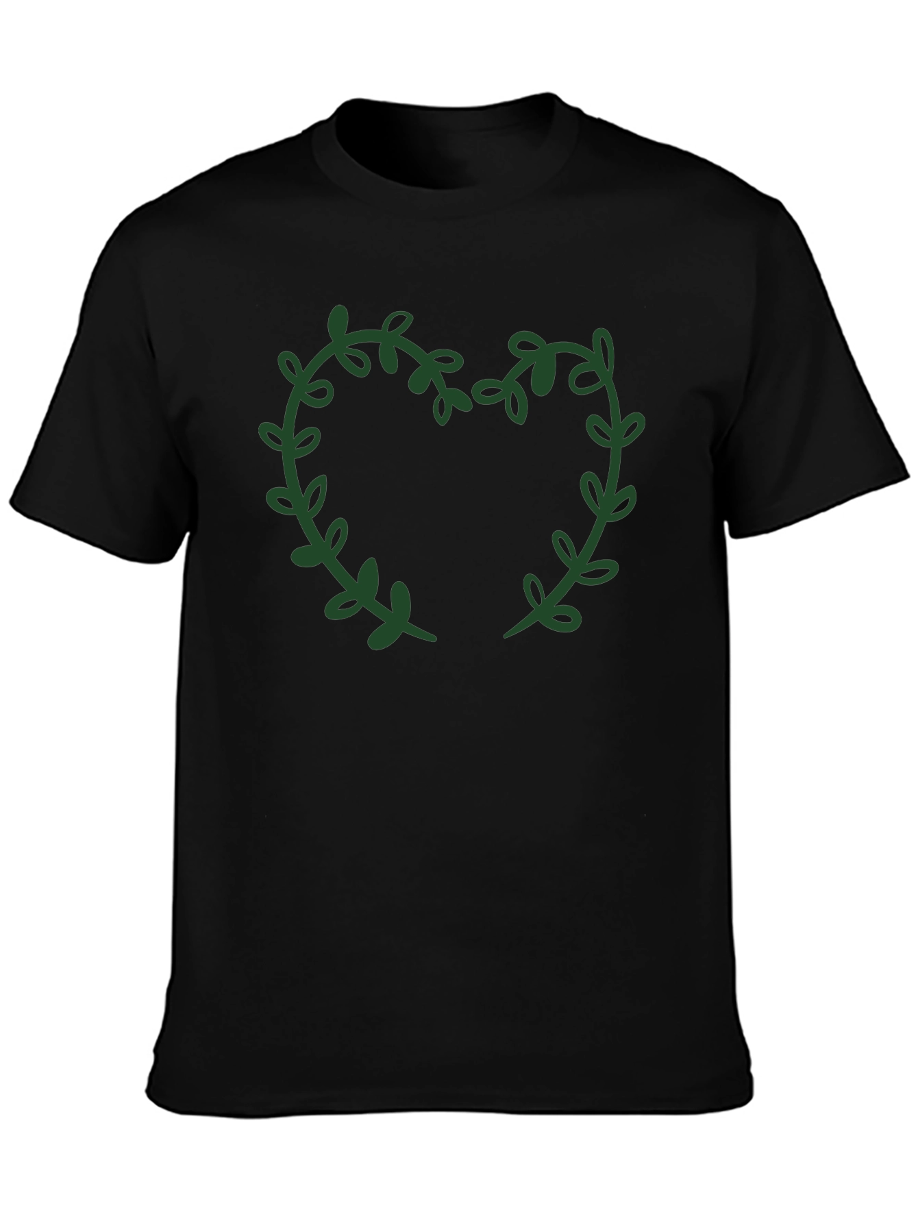 Leaf Heart Graphic Tee - Stylish Casual Wear