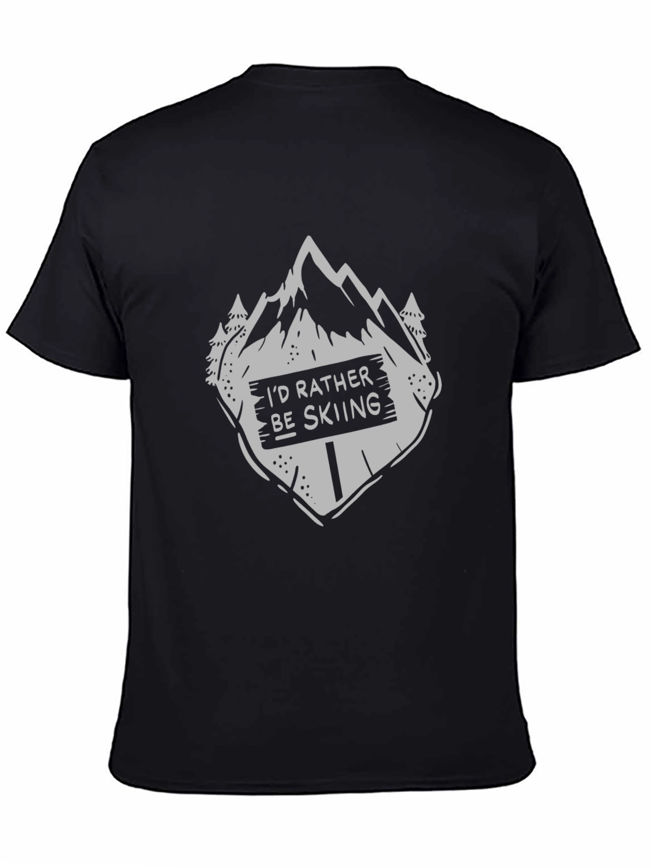 Id Rather Be Skiing Graphic T-Shirt