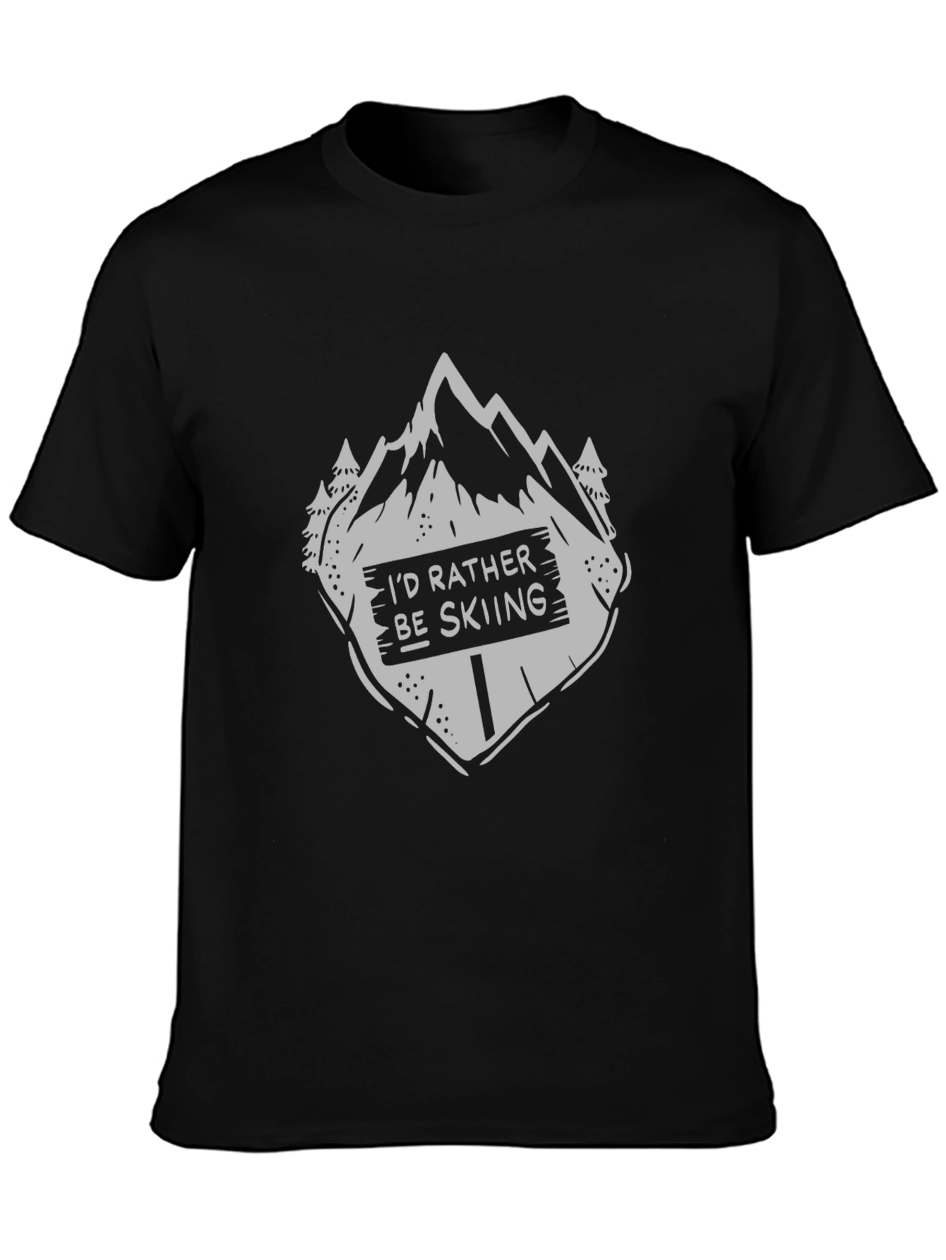 Id Rather Be Skiing Graphic T-Shirt