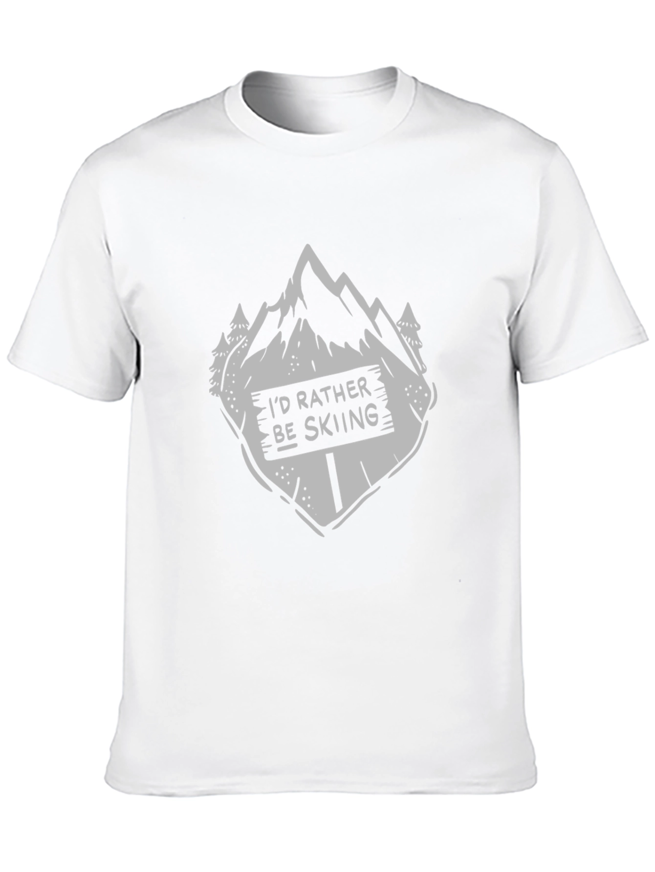 Id Rather Be Skiing Graphic T-Shirt