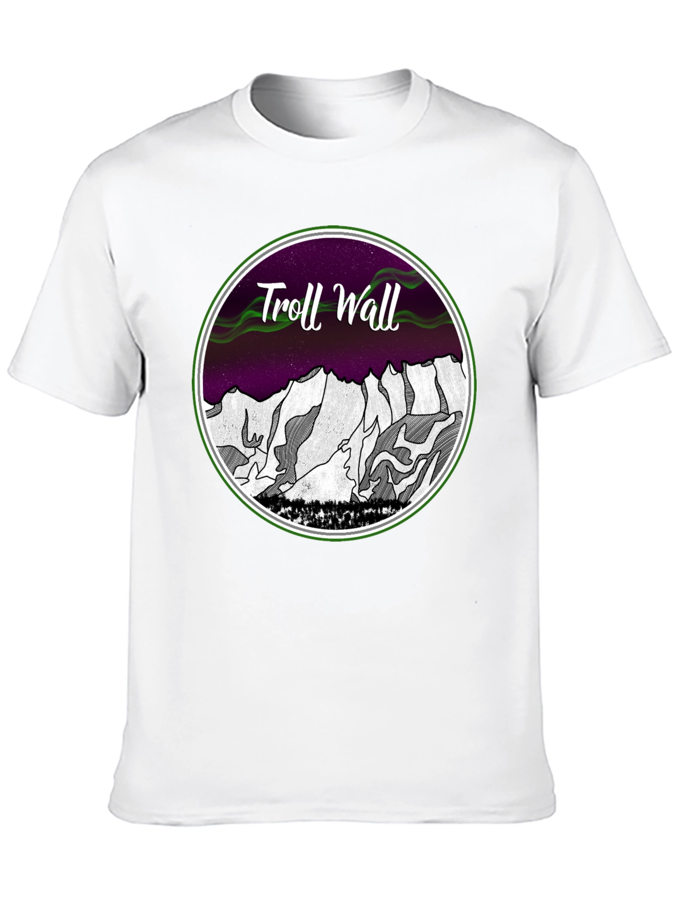 Troll Wall T-Shirt - Mountain Design
