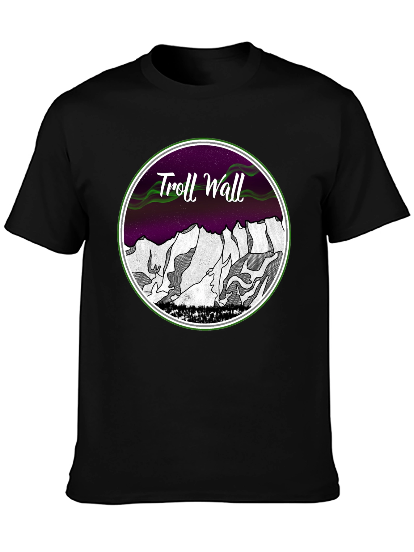 Troll Wall T-Shirt - Mountain Design