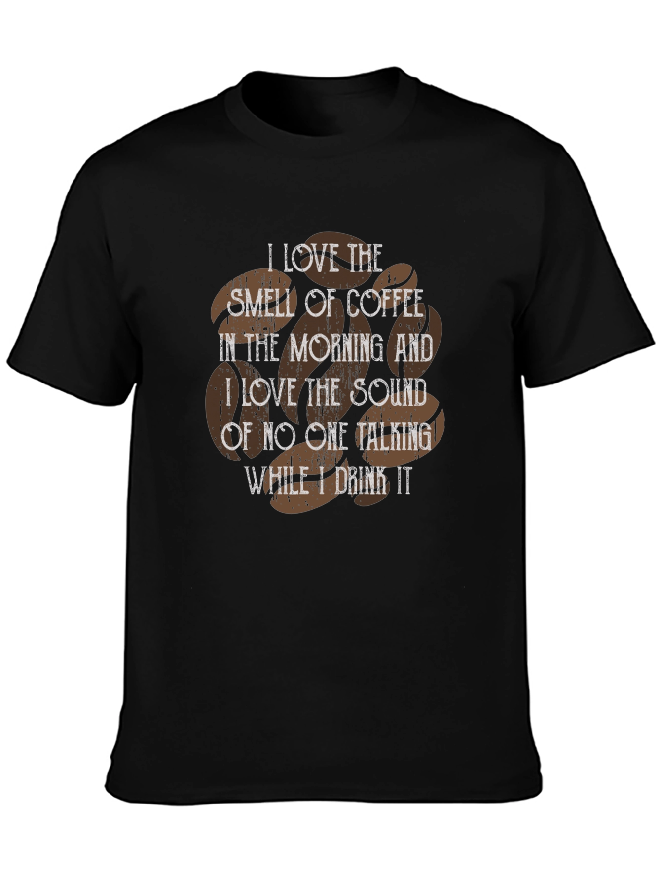 Coffee Lovers T-Shirt: Morning Smell Silent Sip