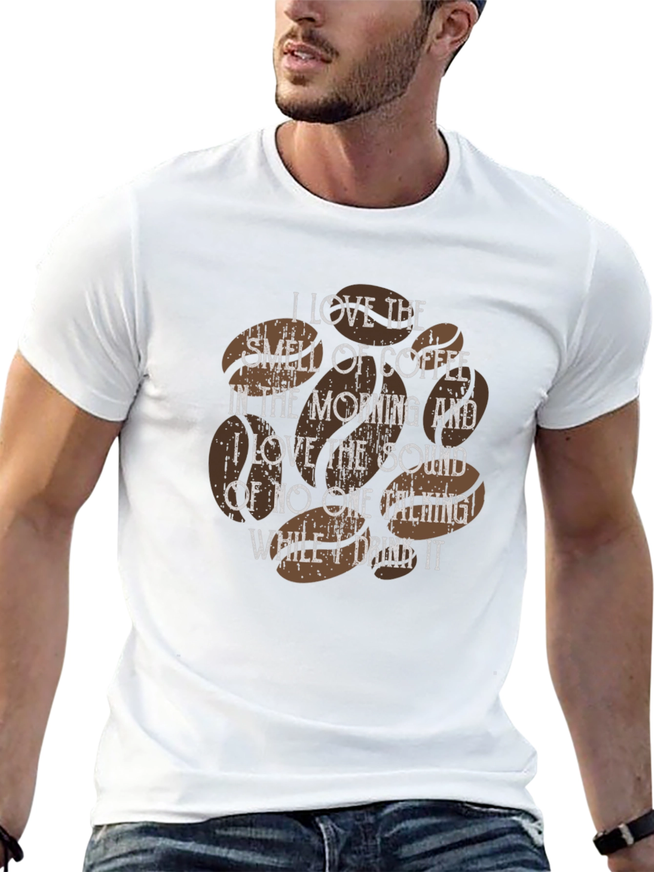 Coffee Lovers T-Shirt: Morning Smell Silent Sip