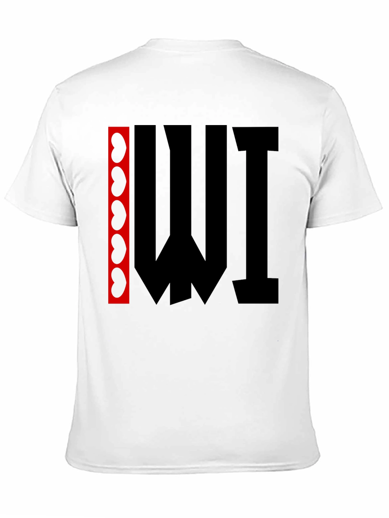 Abstract Graphic Print T-Shirt - Black
