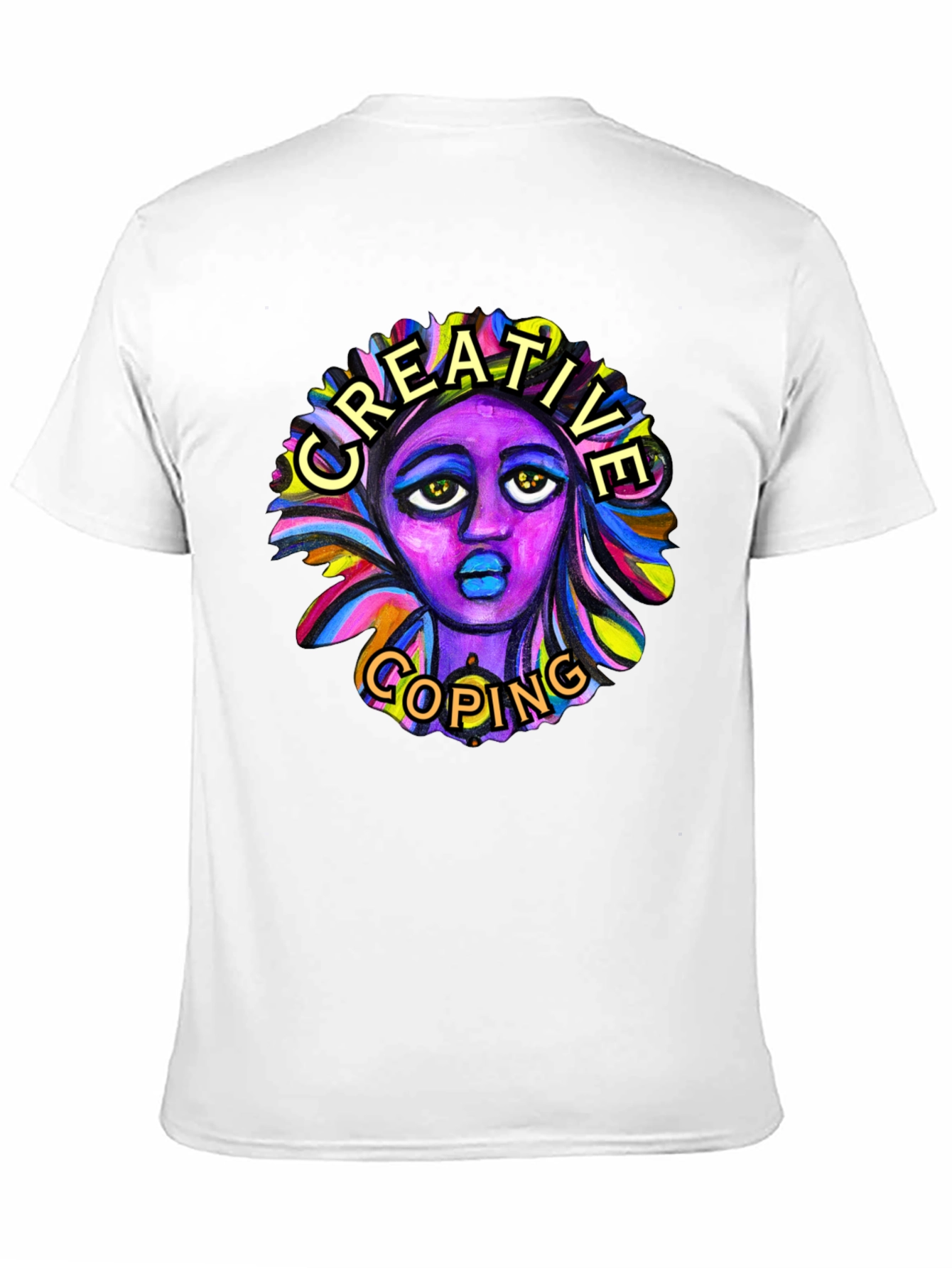 Creative Coping Graphic Tee - Black Unisex
