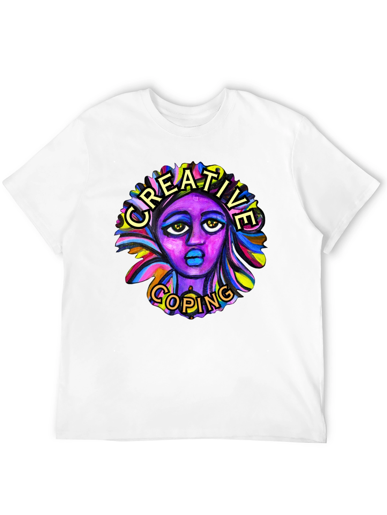 Creative Coping Graphic Tee - Black Unisex