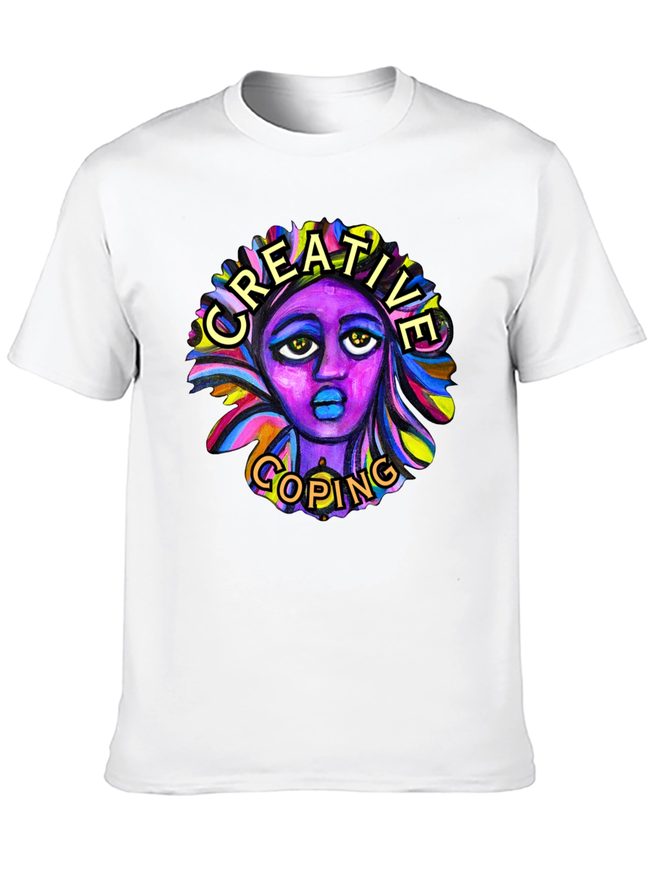 Creative Coping Graphic Tee - Black Unisex