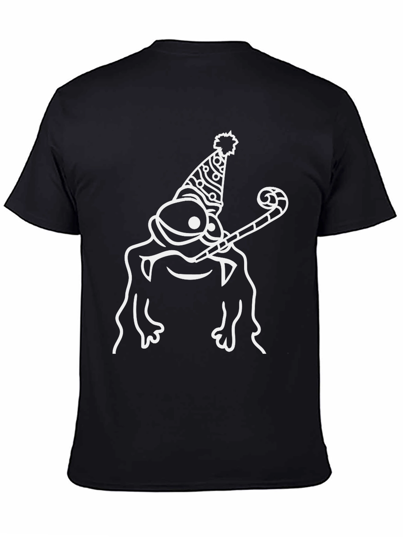 Party Frog Graphic T-Shirt - Black Cotton Tee