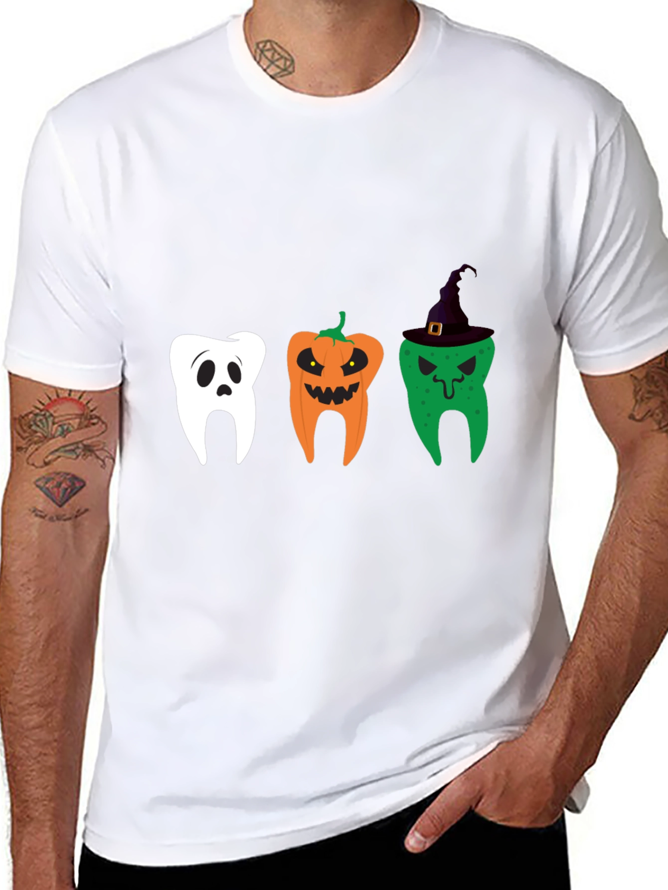 Halloween Dentist Tee: Spooky Tooth Design