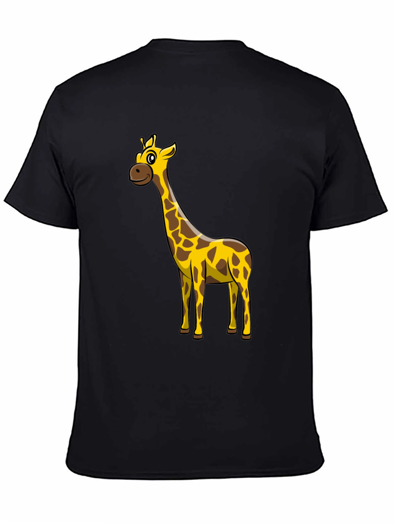 Giraffe Graphic Black T-Shirt