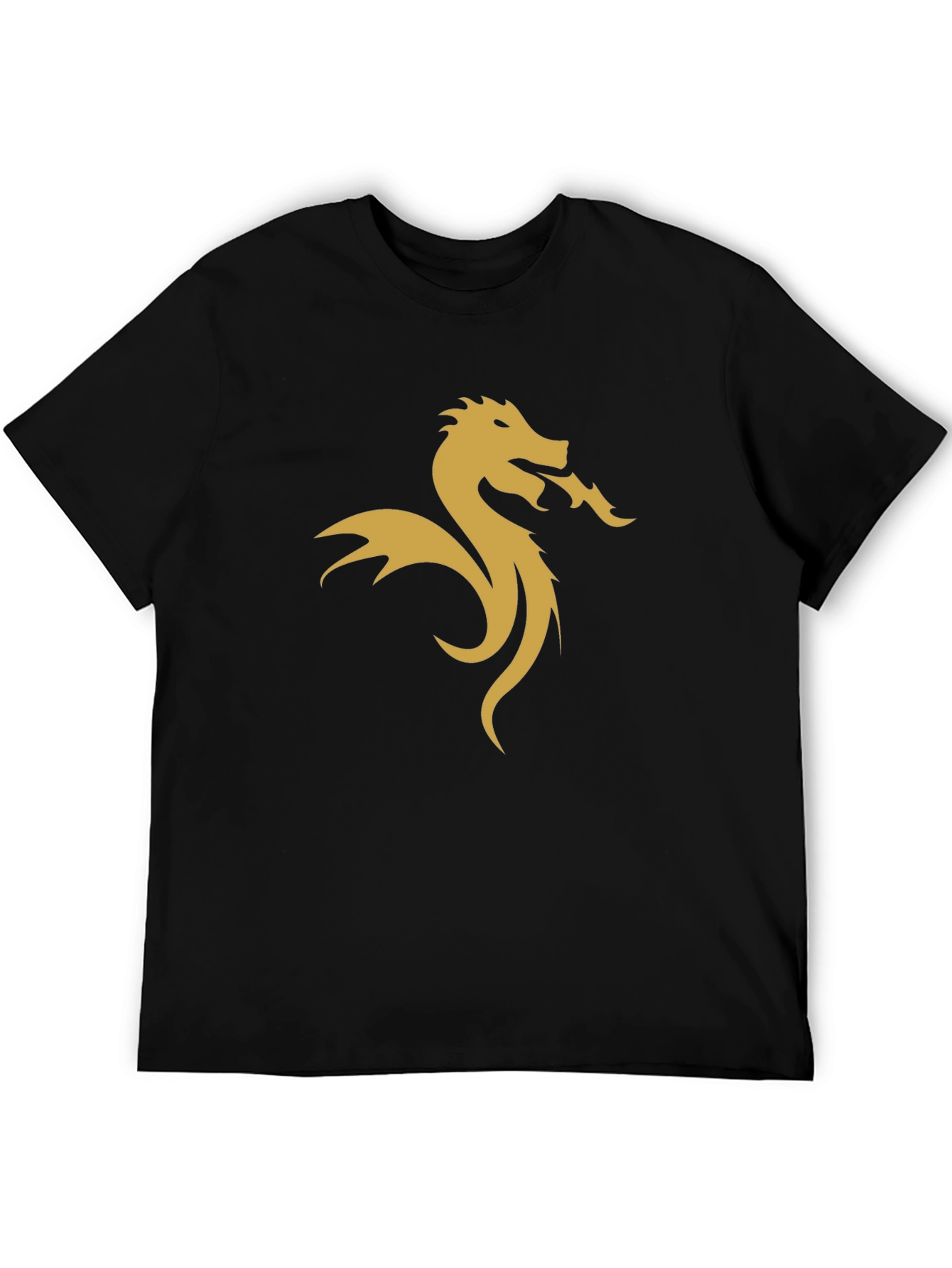 Dragon Graphic Tee - Black Stylish Design