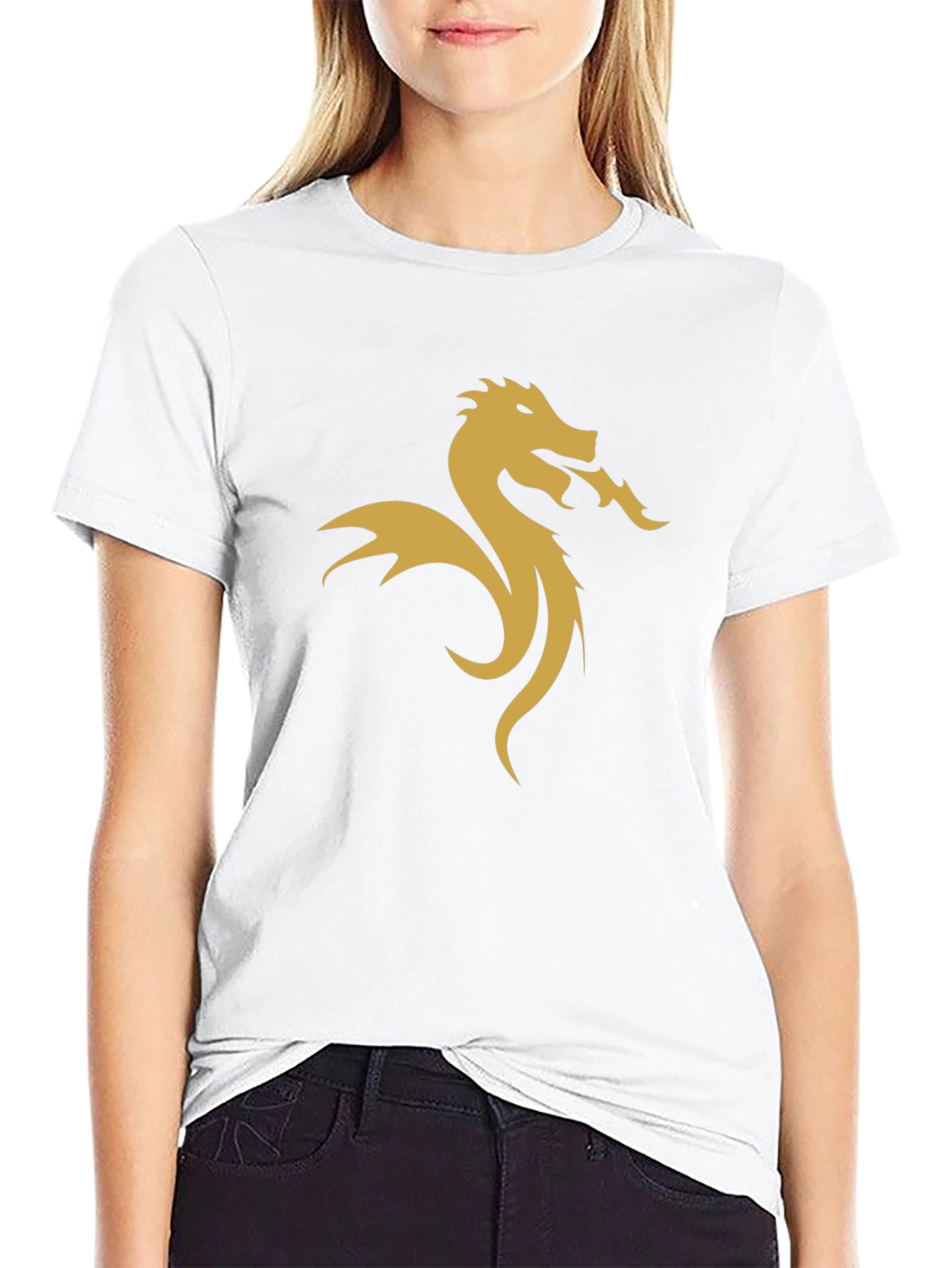 Dragon Graphic Tee - Black Stylish Design